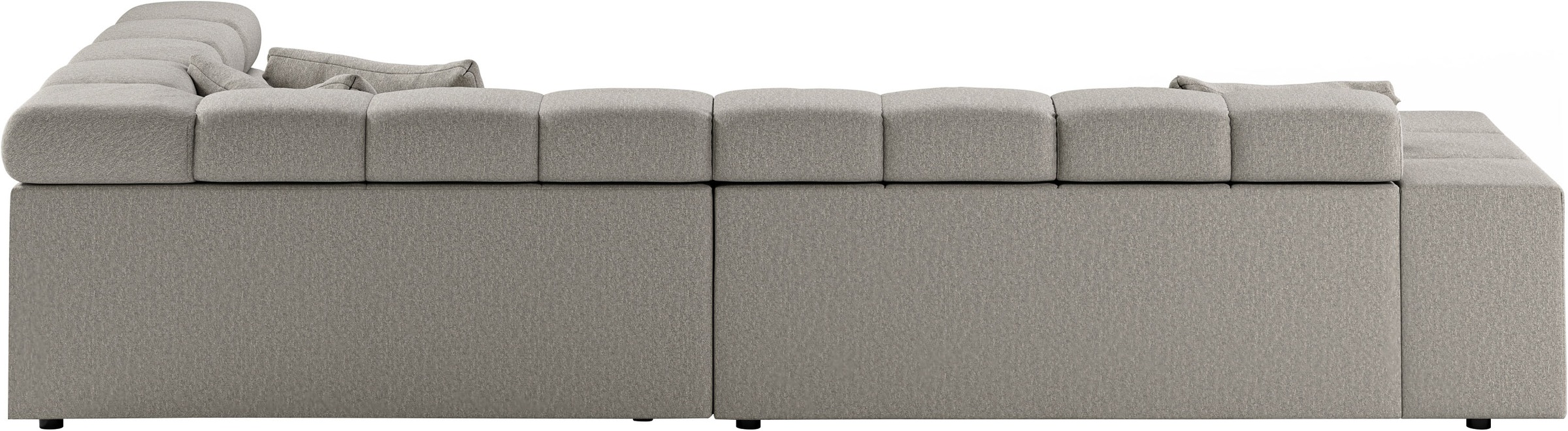 INOSIGN Ecksofa »Ancona incl. Kopfteilverstellung, Breite 319cm, L-Form«, wahlweise motorische Sitztiefenverstellung, auch in Cord + Easy Care