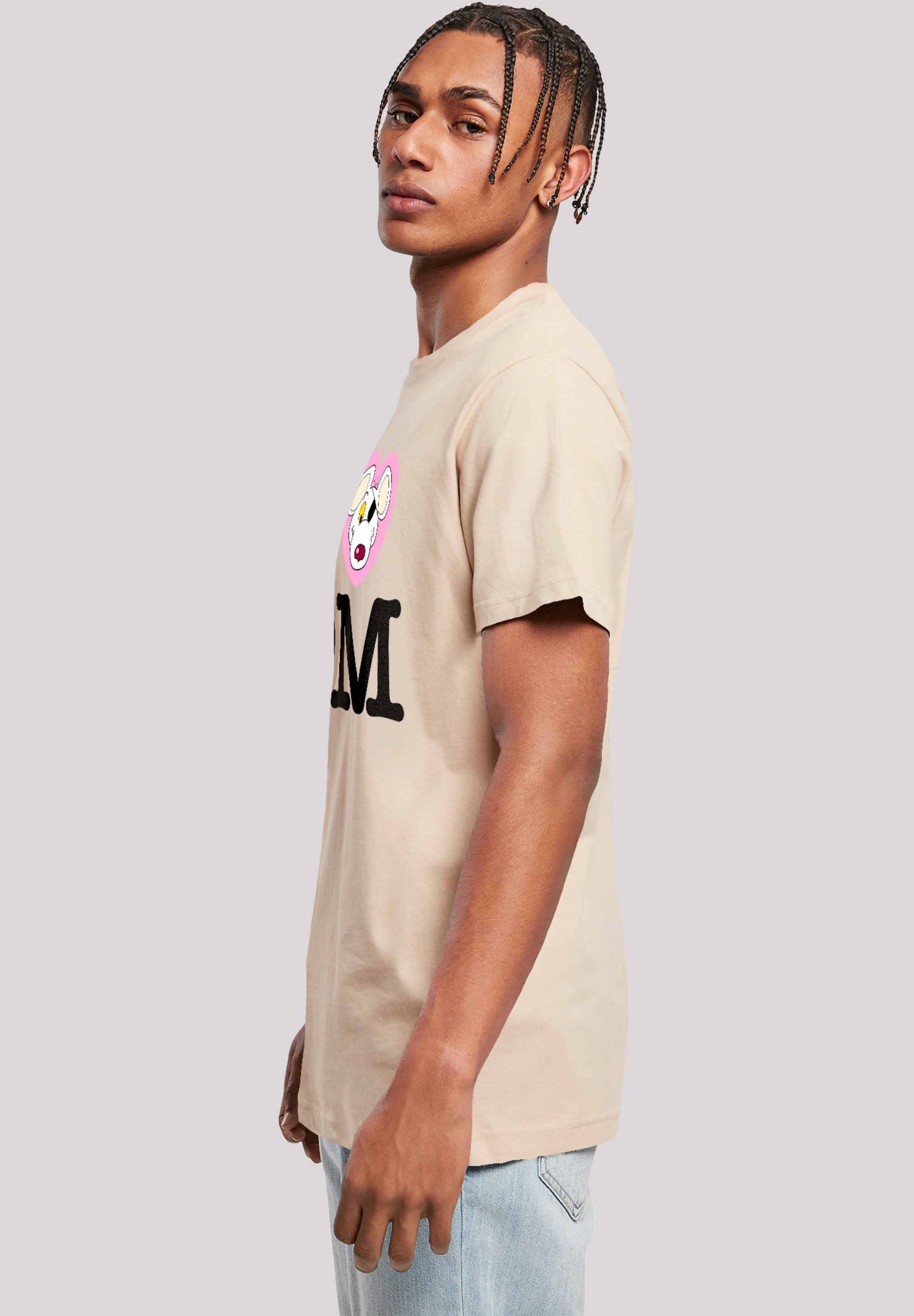 F4NT4STIC T-Shirt »Danger Mouse I Love DM«, Premium Qualität