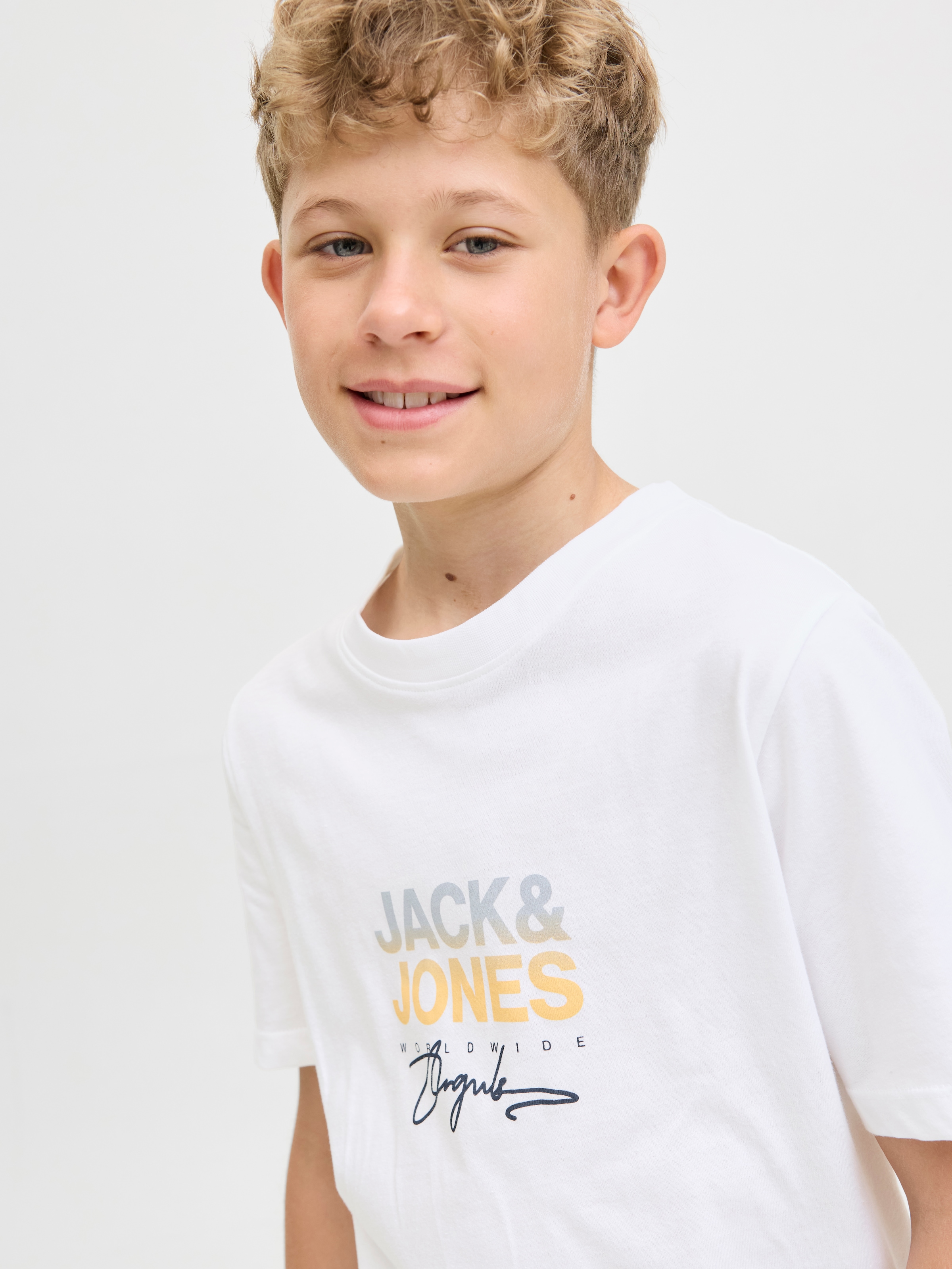 Jack & Jones Junior T-Shirt »JORCANGGU mit Druck und angenehmem Tragegefühl«, bedruckt, modisch, regular fit, Single Jersey, Rundhals