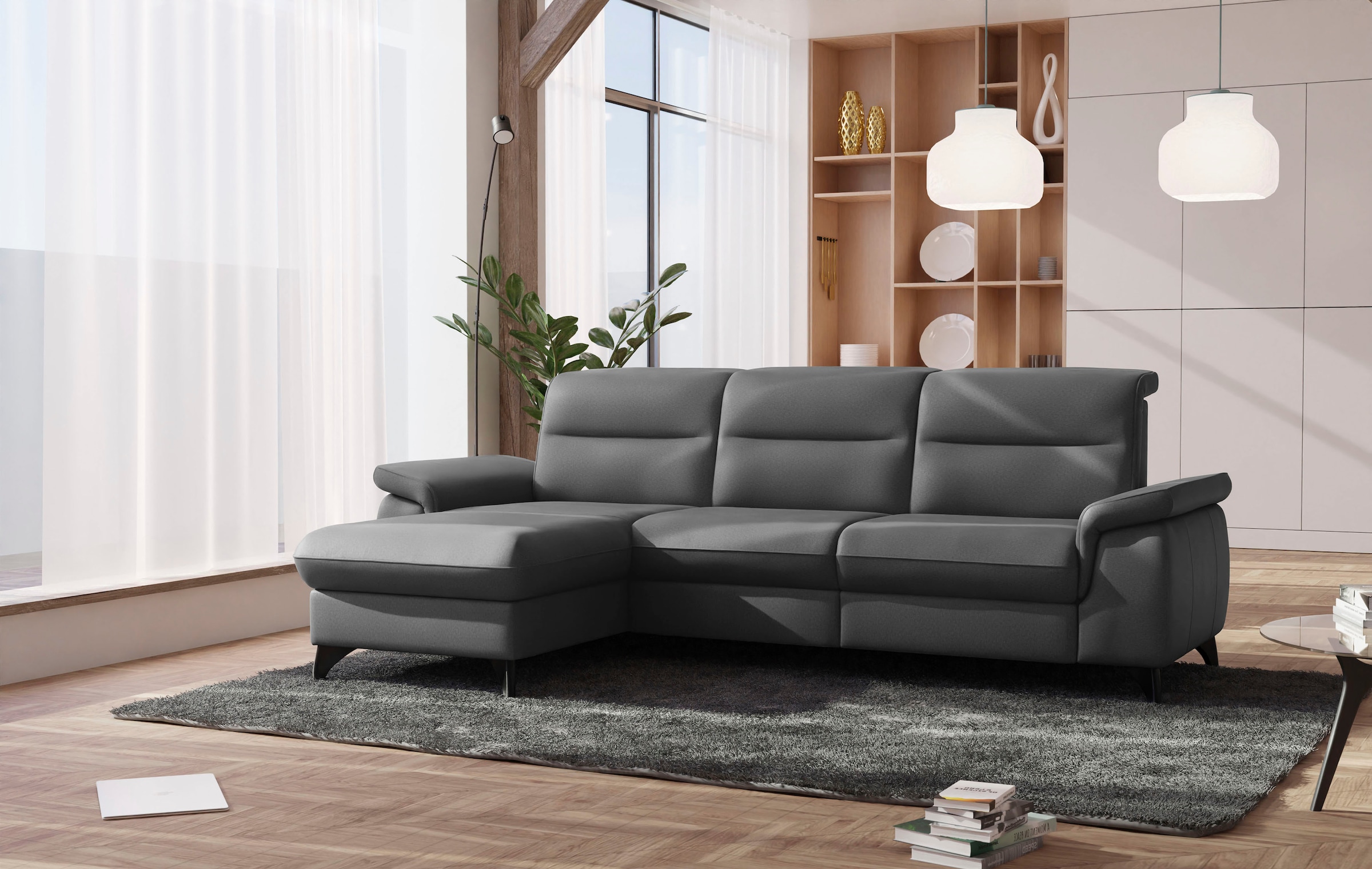 sit&more Ecksofa "Astoria L-Form", wahlweise mit motorischer Relaxfunktion günstig online kaufen