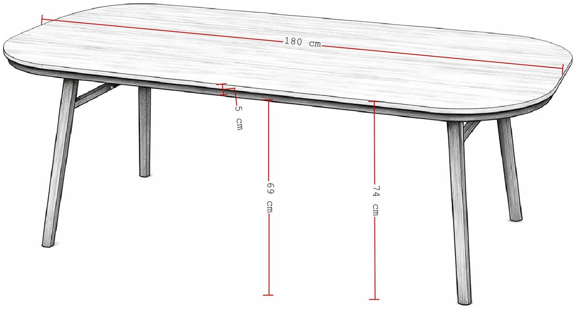 Destiny Garten-Essgruppe »MOLINO SAN MARINO Essgruppe 4 Se + Tisch OV 180x90cm holzf.« Set, 