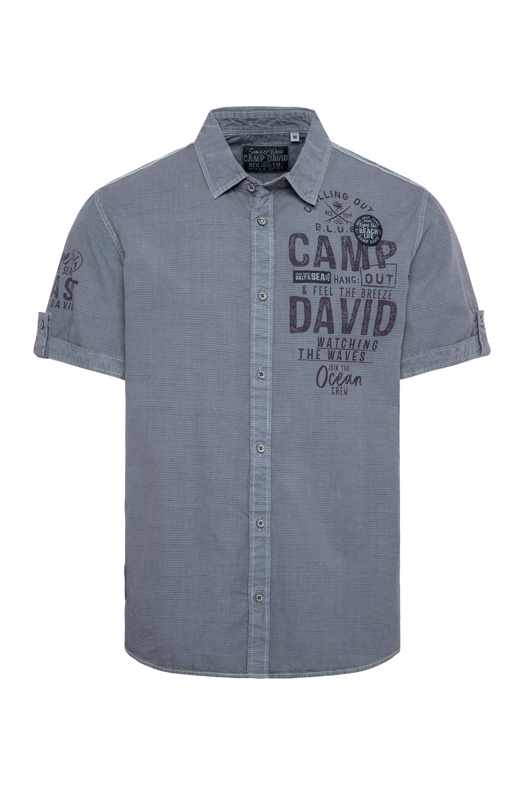 CAMP DAVID Kurzarmhemd, aus Baumwolle