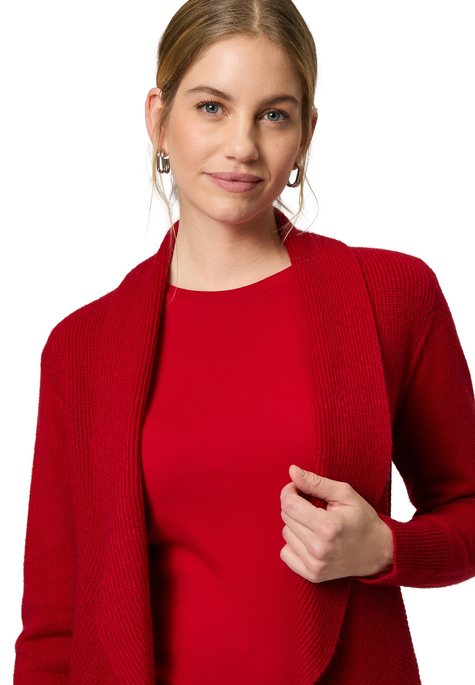 Zero Strickjacke »zero Strickjacke offener Style«, Plain/ohne Details
