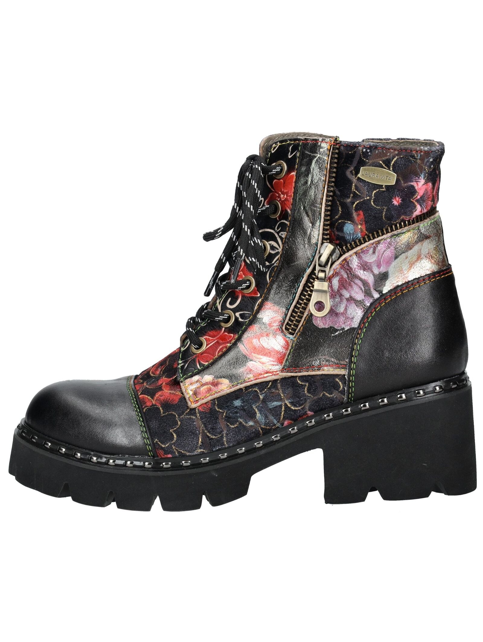 LAURA VITA Schnürstiefelette »LAURA VITA Stiefelette Leder/Textil«