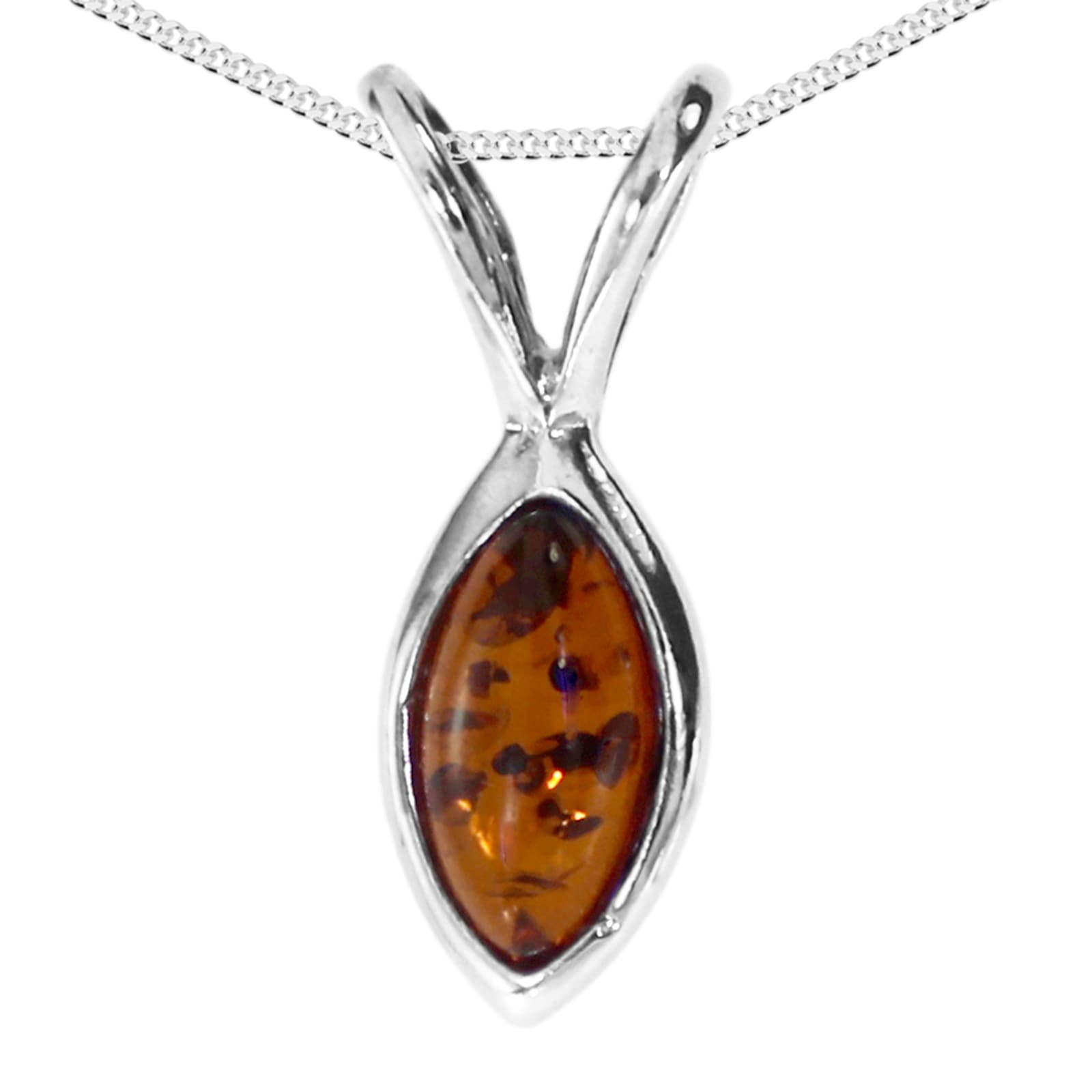 Kette mit Anhänger OSTSEE-SCHMUCK "Ostsee-Schmuck Kette mit Anhänger Radka Kette mit Anhänger Radka" Gr. 45, silber, Halsketten, Damen, 45cm, Silber 925 (Sterlingsilber), L: 40