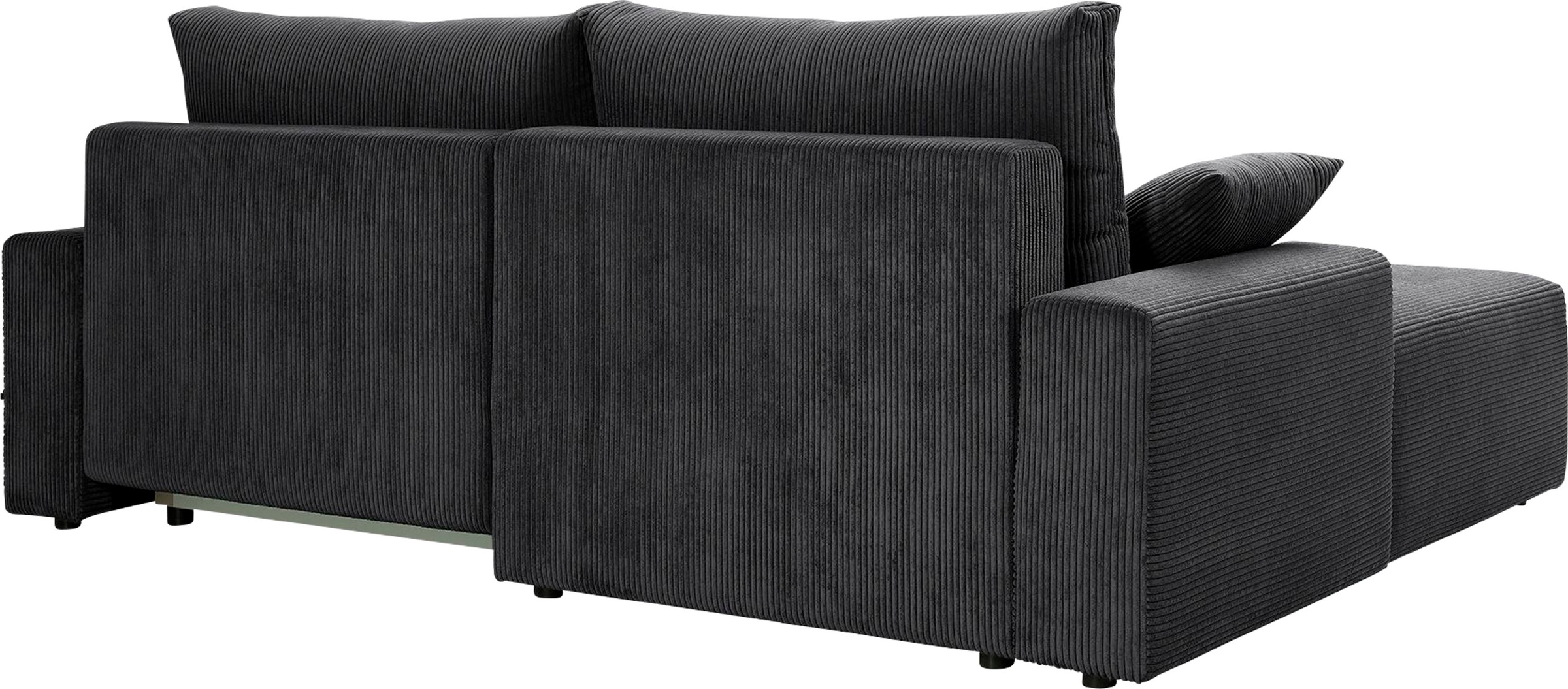 exxpo - sofa fashion Ecksofa »Orinoko, aktuelles Design und hoher Sitzkomfort, L-Form«, inkl. Bettfunktion und Bettkasten, schöne Farben im angesagten Cord