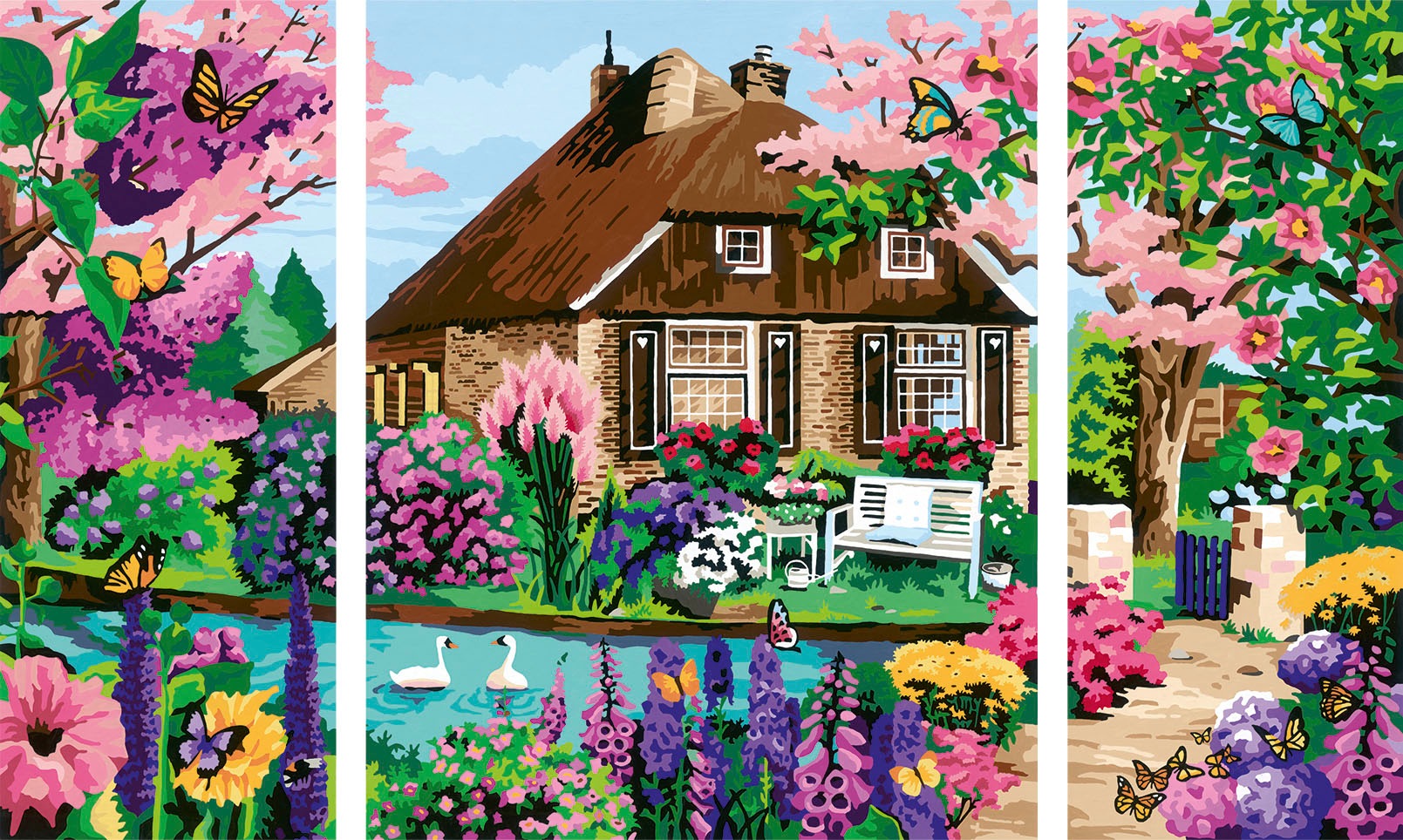 Ravensburger Malen nach Zahlen »CreArt, Waterside Cottage«, Made in Europe