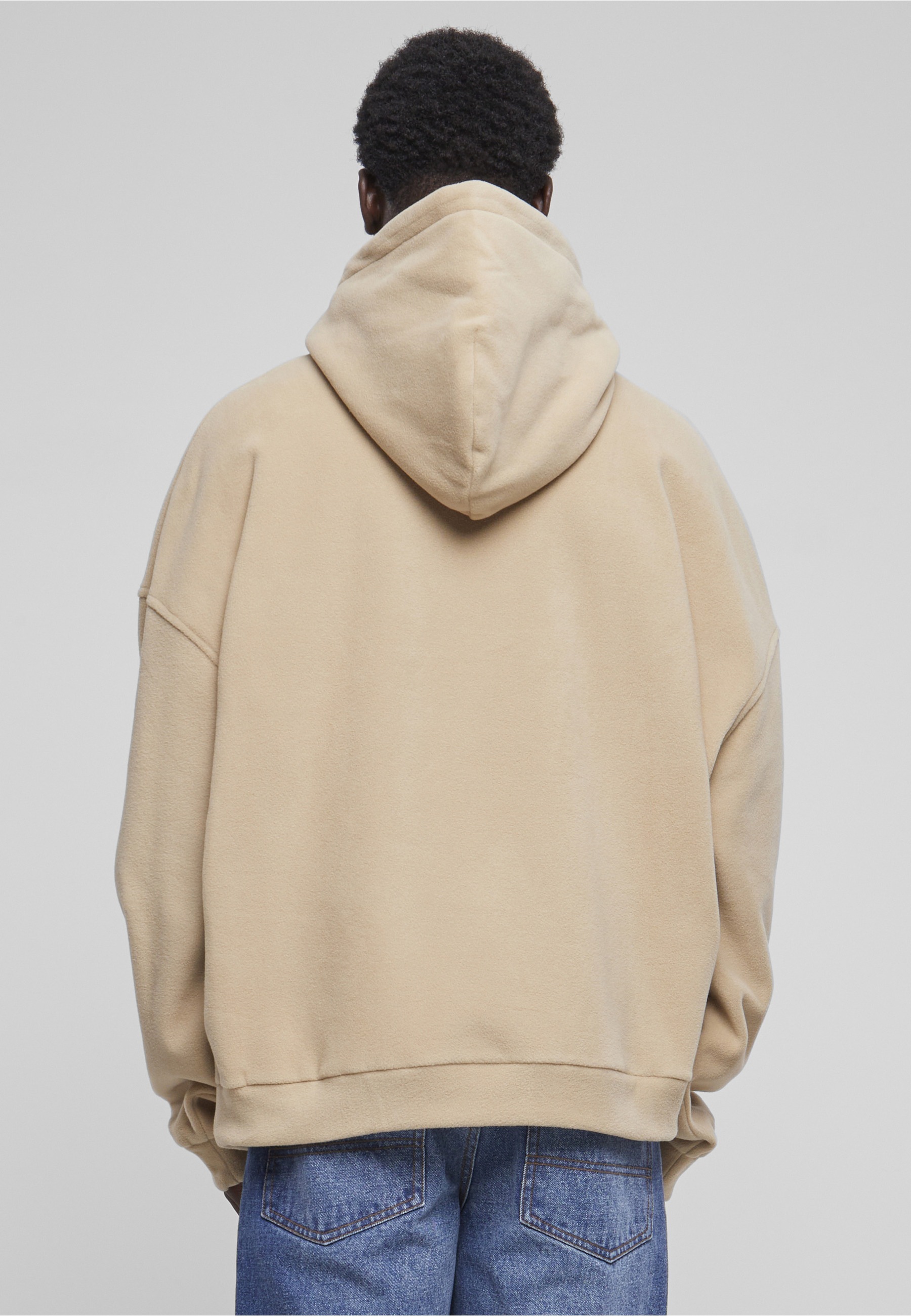 URBAN CLASSICS Troyer »Urban Classics Herren Oversized Polar Fleece Half Zip Hoody« 1 Stk.