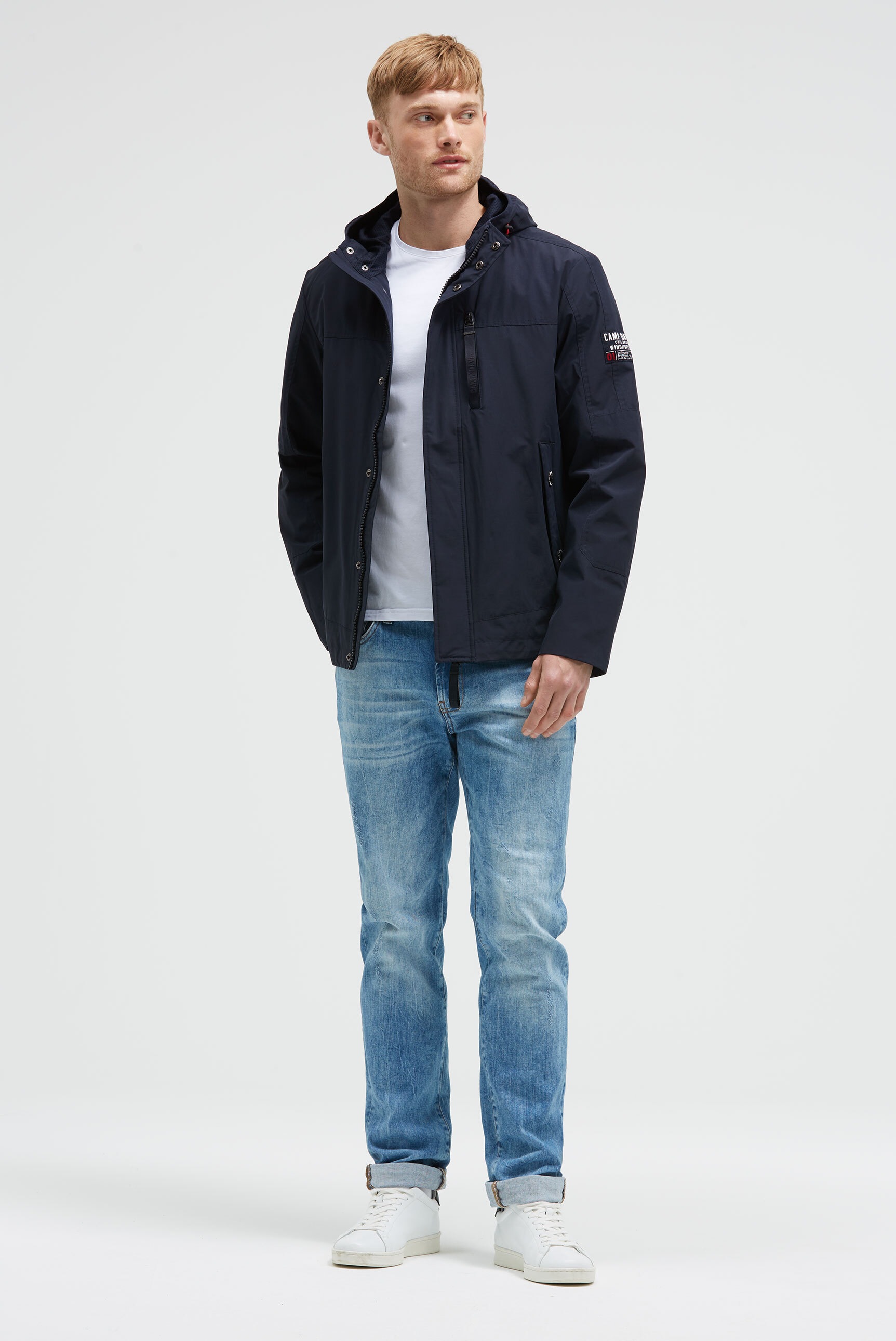 Thumbnail - CAMP DAVID Outdoorjacke mit Kapuze mit verstellbarem Saum