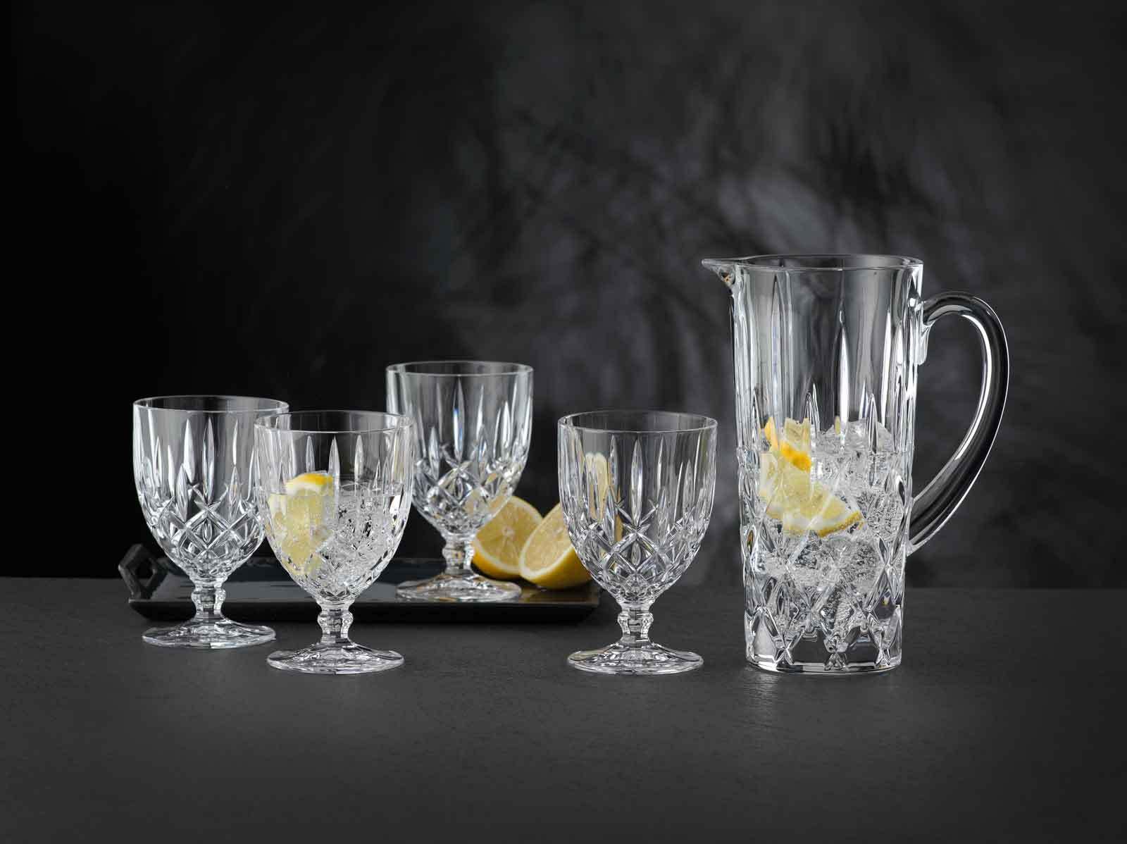 Nachtmann Gläser-Set »Krugset Noblesse 5er Set transparent« Erhöhte Bruchfestigkeit, Kristallglas, spülmaschinenfest