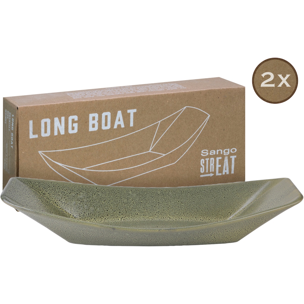 CreaTable Servierschale »Boat«, 2 tlg., aus Steinzeug