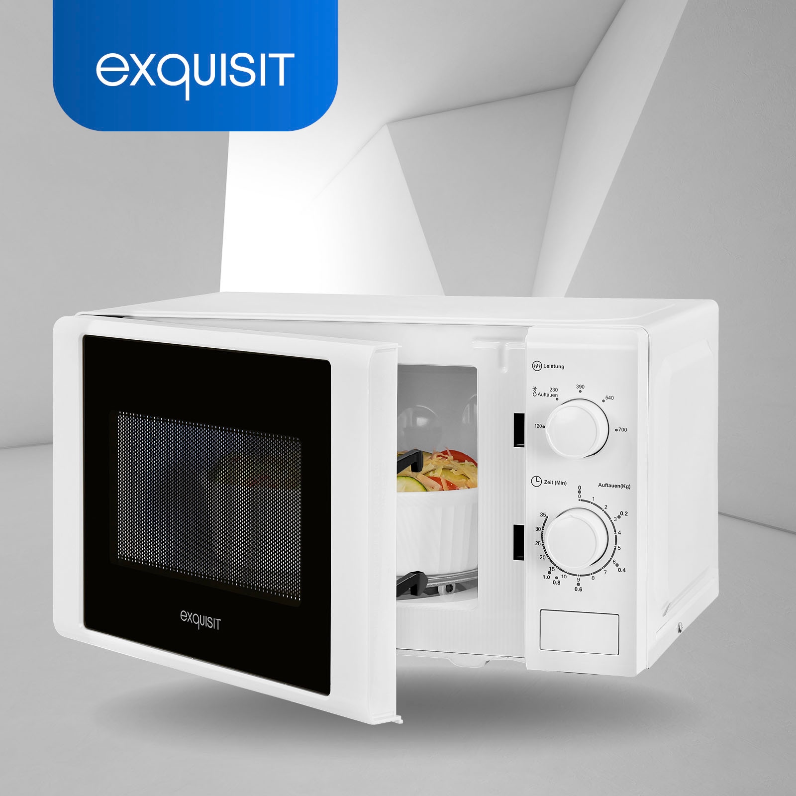 exquisit Mikrowelle »MW 900-030«, Mikrowelle, 700 W, weiss