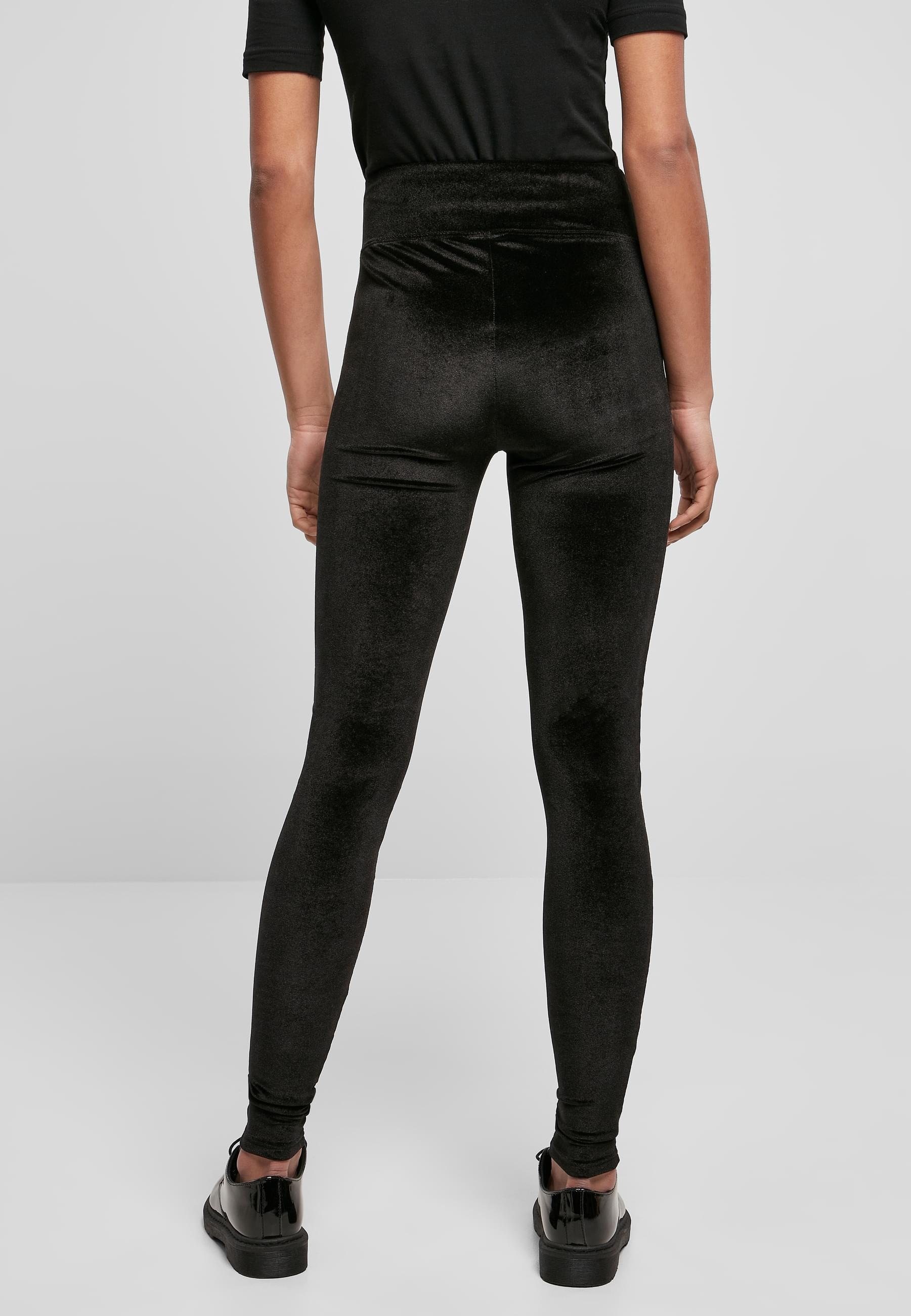 URBAN CLASSICS Leggings »Urban Classics Damen Ladies High Waist Velvet Leggings«, (1 tlg.)