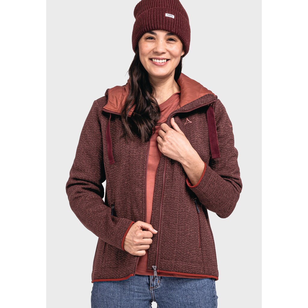 Schöffel Fleecejacke »Fleece Hoody Aurora L«, mit Kapuze