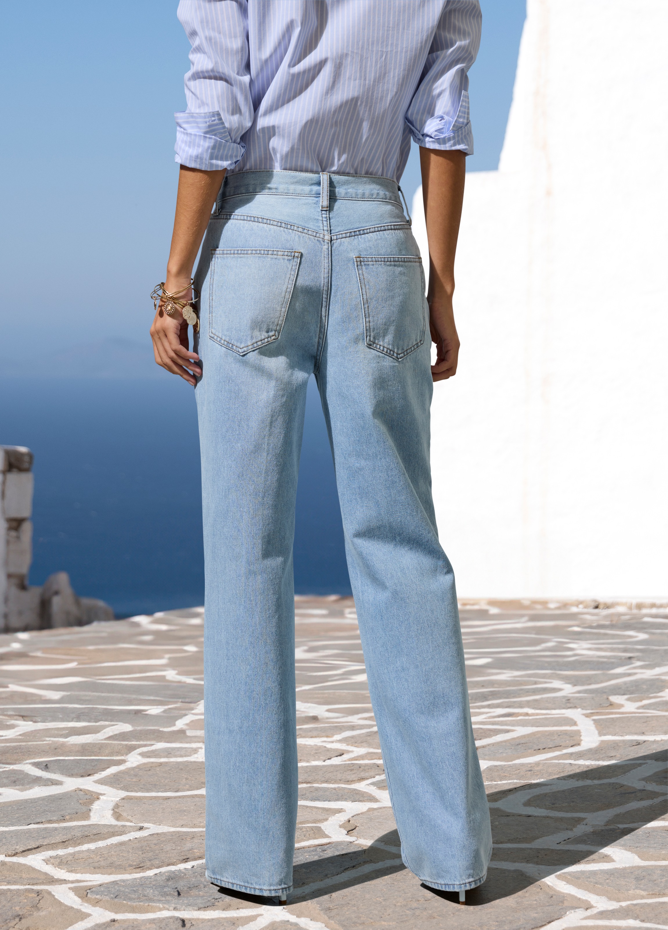 LASCANA Weite Jeans, mit hohem Bund und 5-Pocket-Style, Wide-Leg Jeans günstig online kaufen