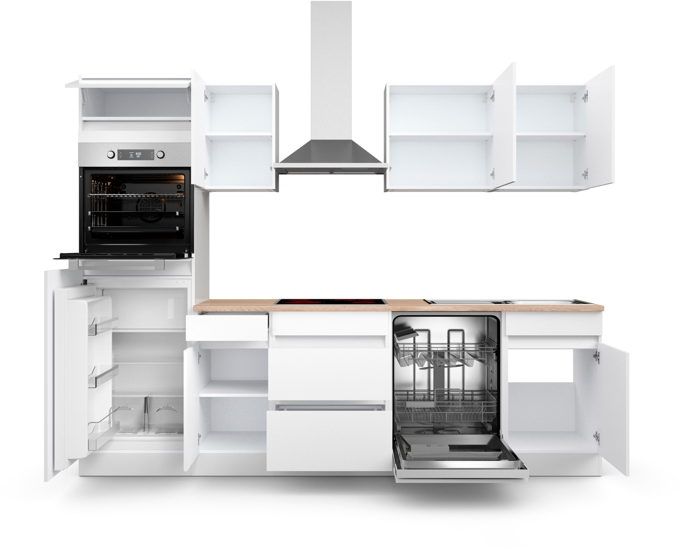OPTIFIT Küche »Safeli«, | oder Hanseatic-E-Geräte mit cm, wahlweise BAUR ohne Breite kaufen 270