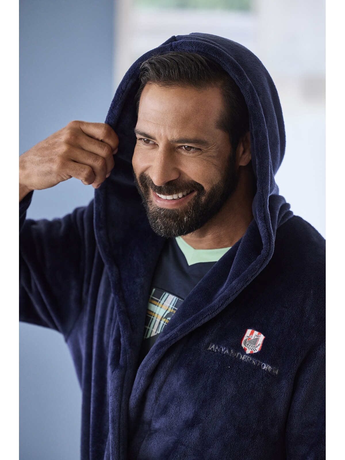 Jan Vanderstorm Hausanzug »Fleece-Bademantel FRODE«