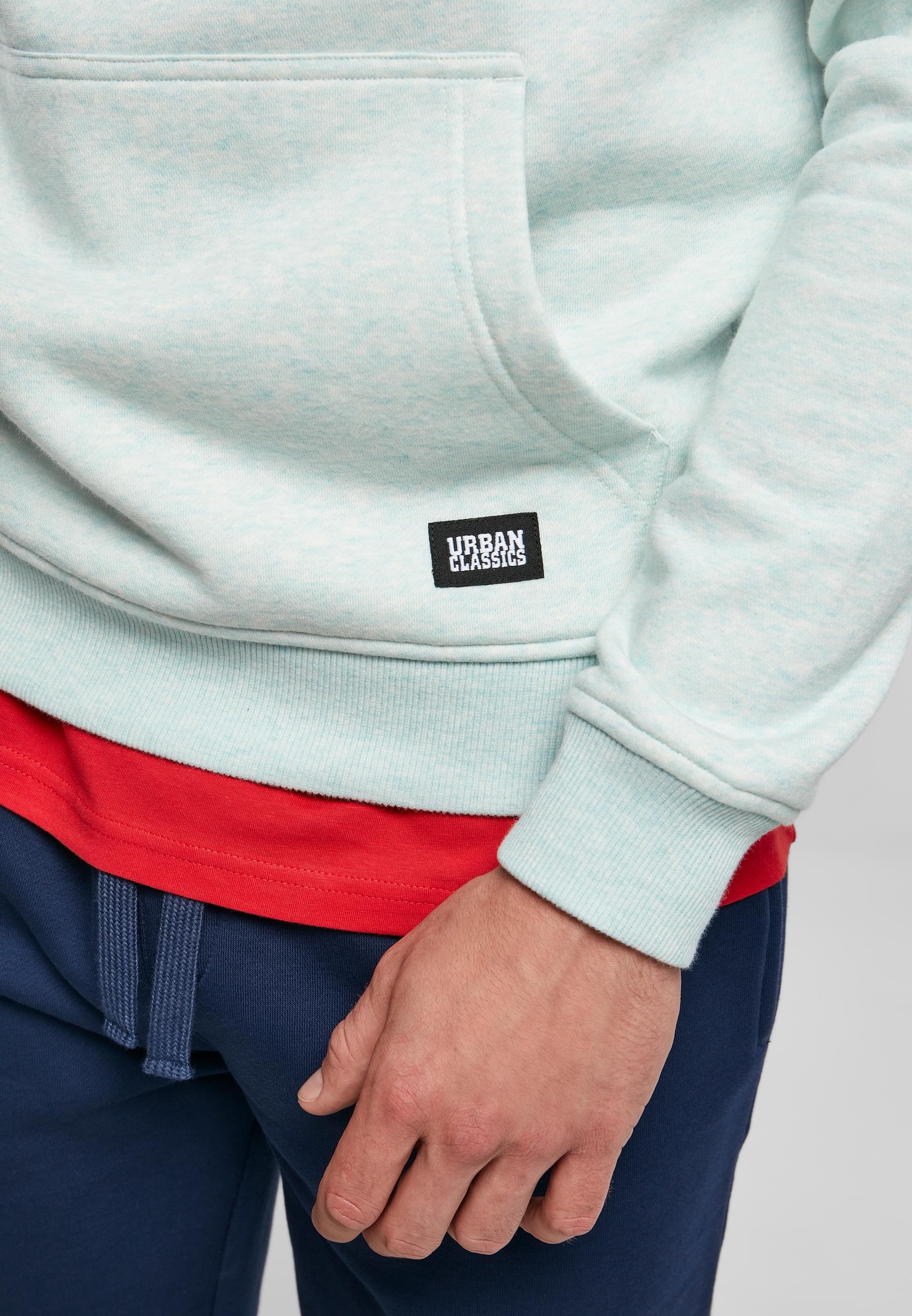 URBAN CLASSICS Sweatshirt »Urban Classics Herren Basic Melange Hoody«, (1 tlg.)