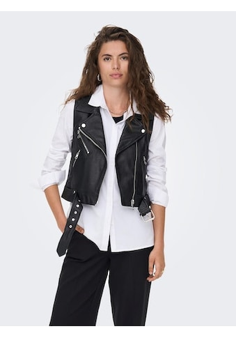 Lederimitatweste »ONLVERA FAUX LEATHER WAISTCOAT OTW NOOS«