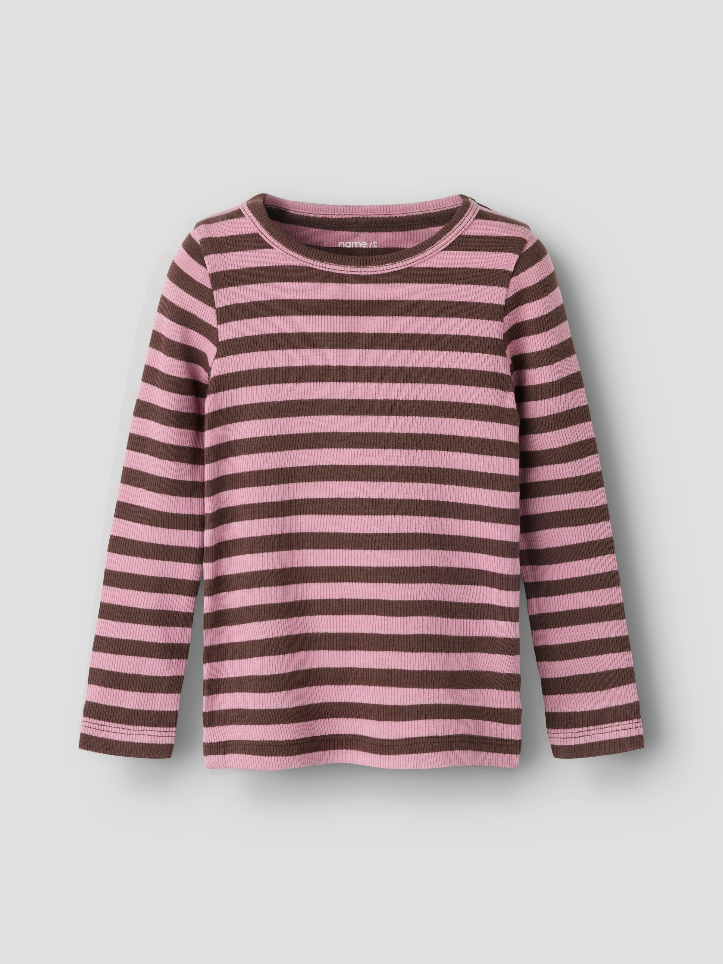 Name It T-Shirt »NMNBANIO LS XSL TOP NOOS« Baumwollmischung, slim fit