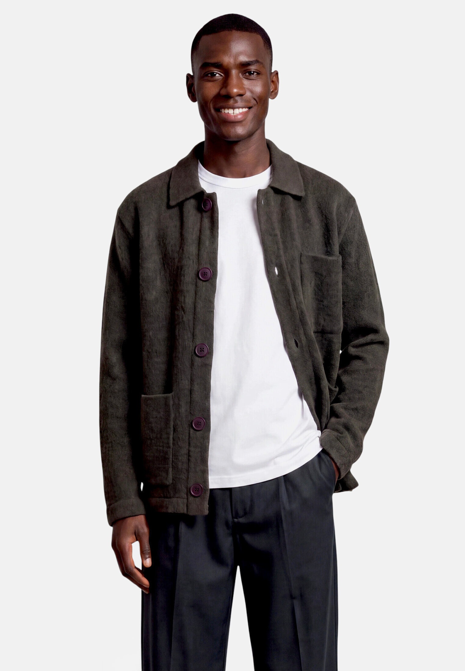 Zero Strickjacke »Herren mit aufgesetzter Brusttasche« Knopfleiste