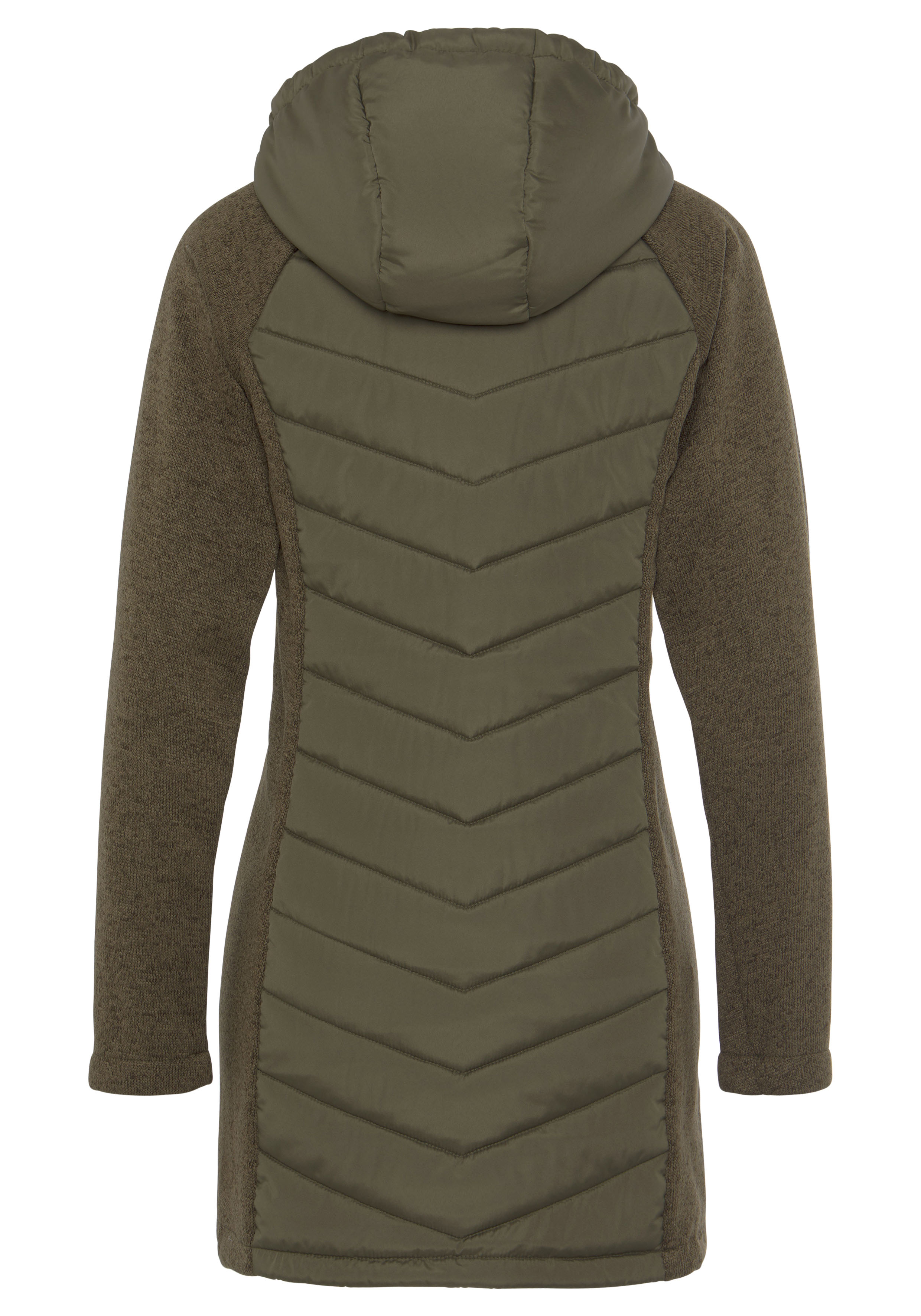 Thumbnail - Vivance Steppjacke, mit Kapuze, mit Strickfleece-Ärmeln