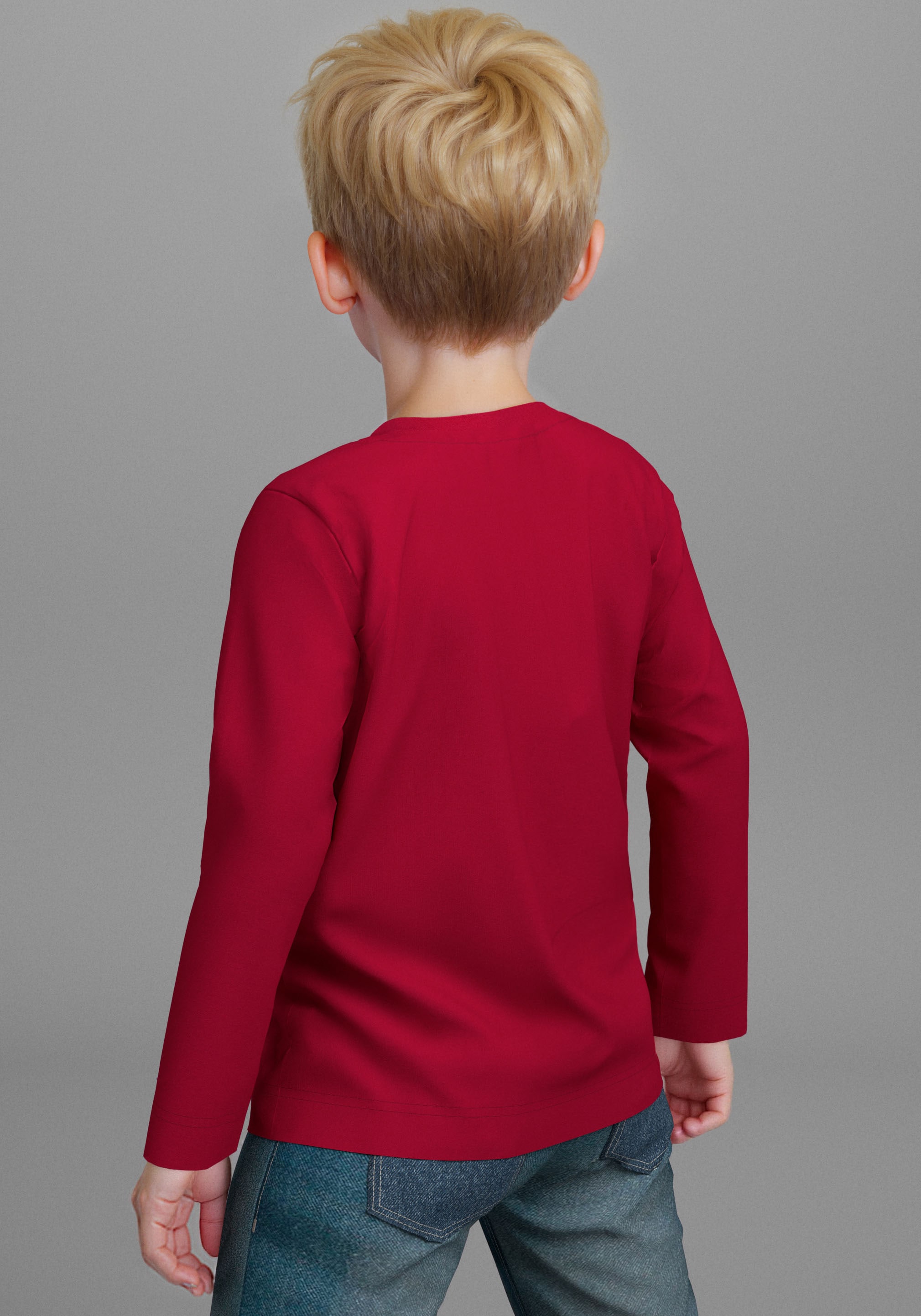KIDSWORLD Langarmshirt »CONSTRUCTION crew on tour«, Cooler Bagger Druck
