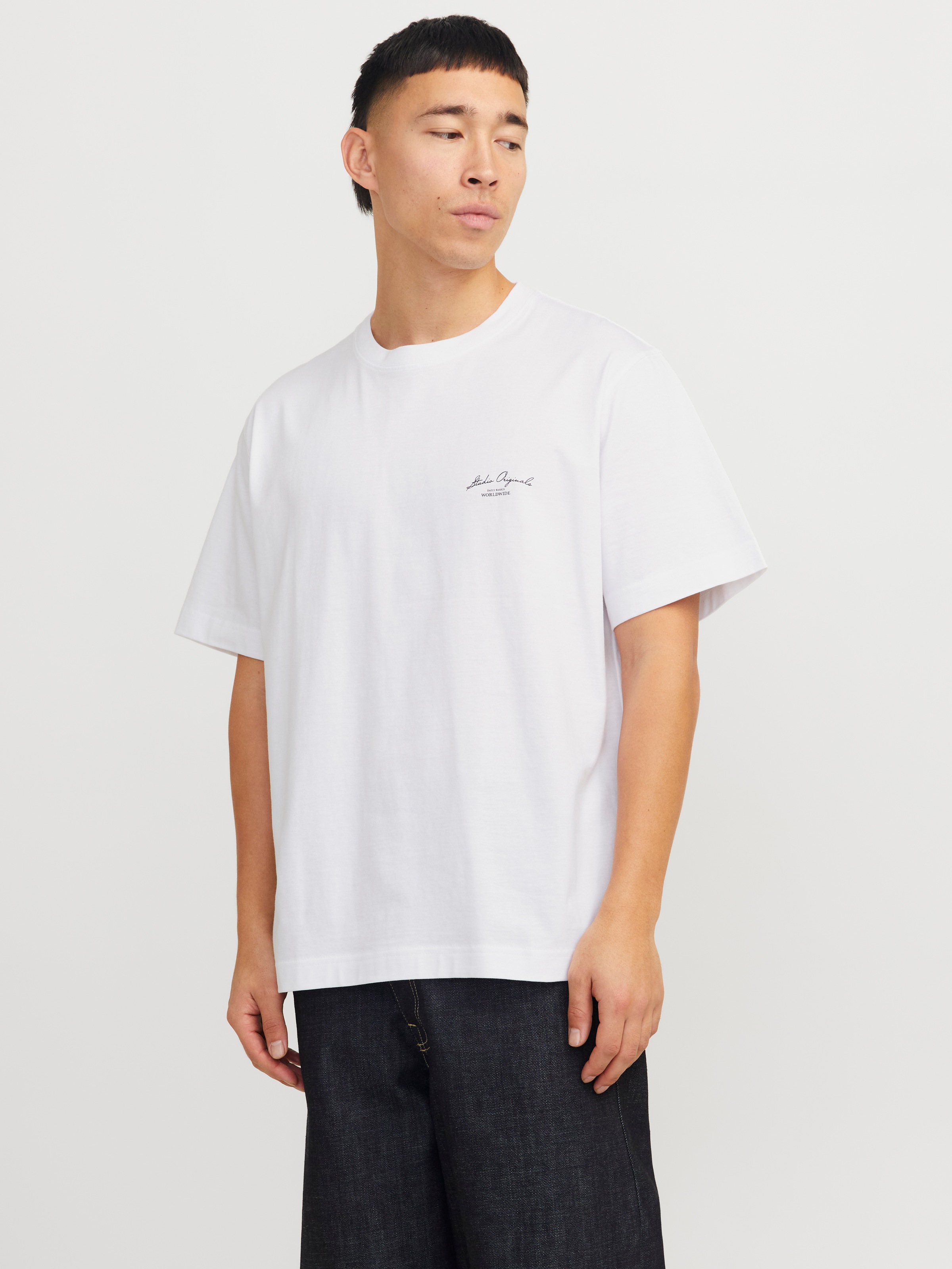 Jack & Jones T-Shirt "JORISLINGTON BACK TEE SS CREW NECK SN" günstig online kaufen