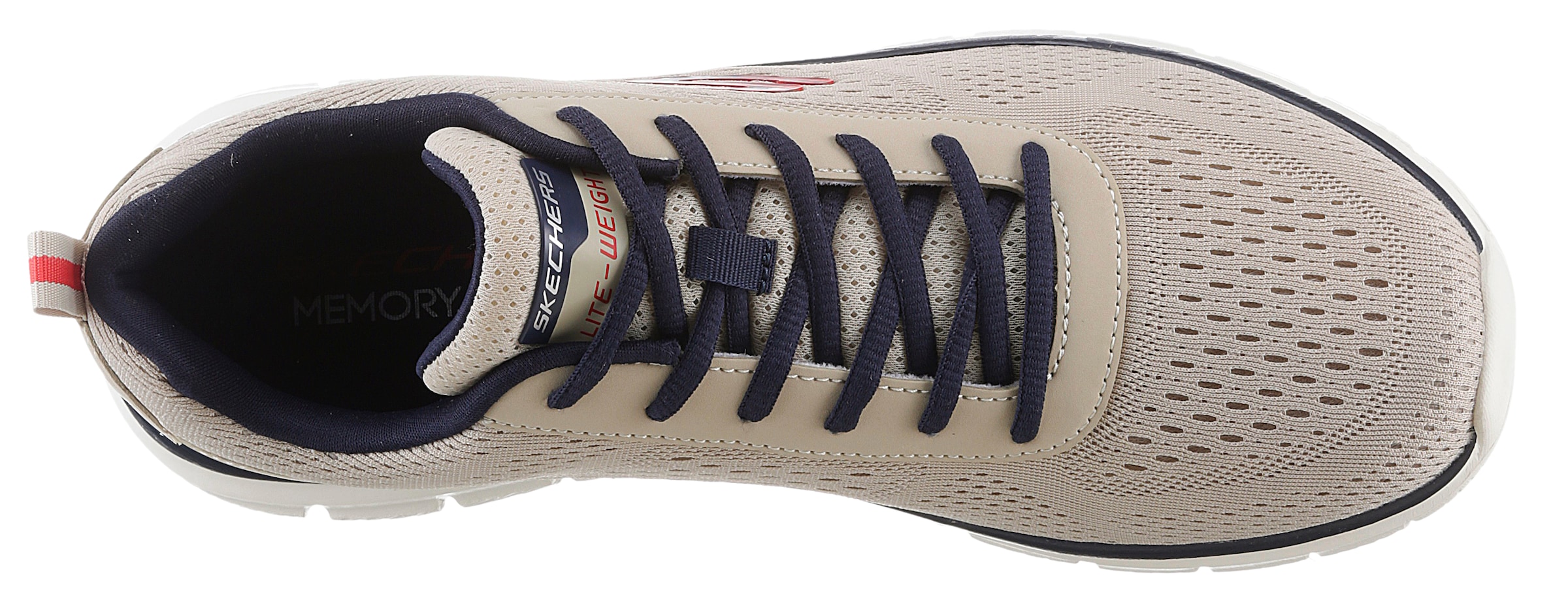 Skechers Slip-On Sneaker »TRACK-LESHUR«, Freizeitschuh, Trainingsschuh, Schlupfschuh im Materialmix
