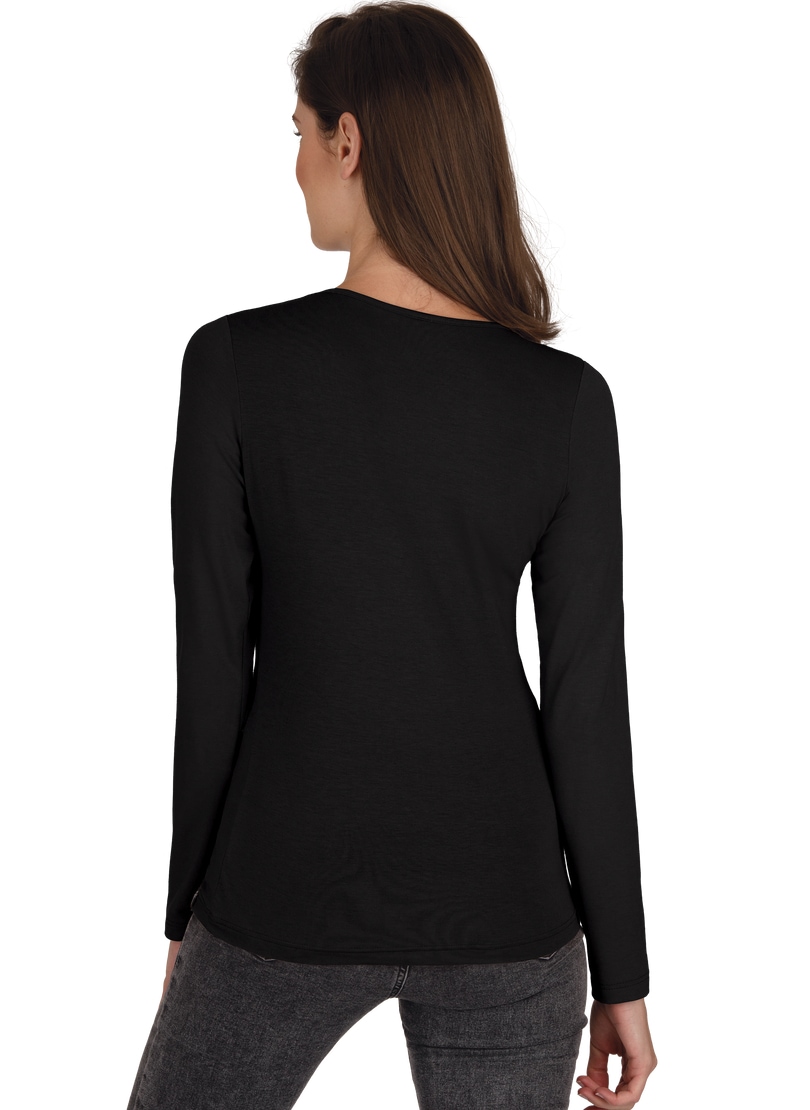 Trigema Longsleeve »TRIGEMA Shirt aus Viskose Langarm« 1 Stk.