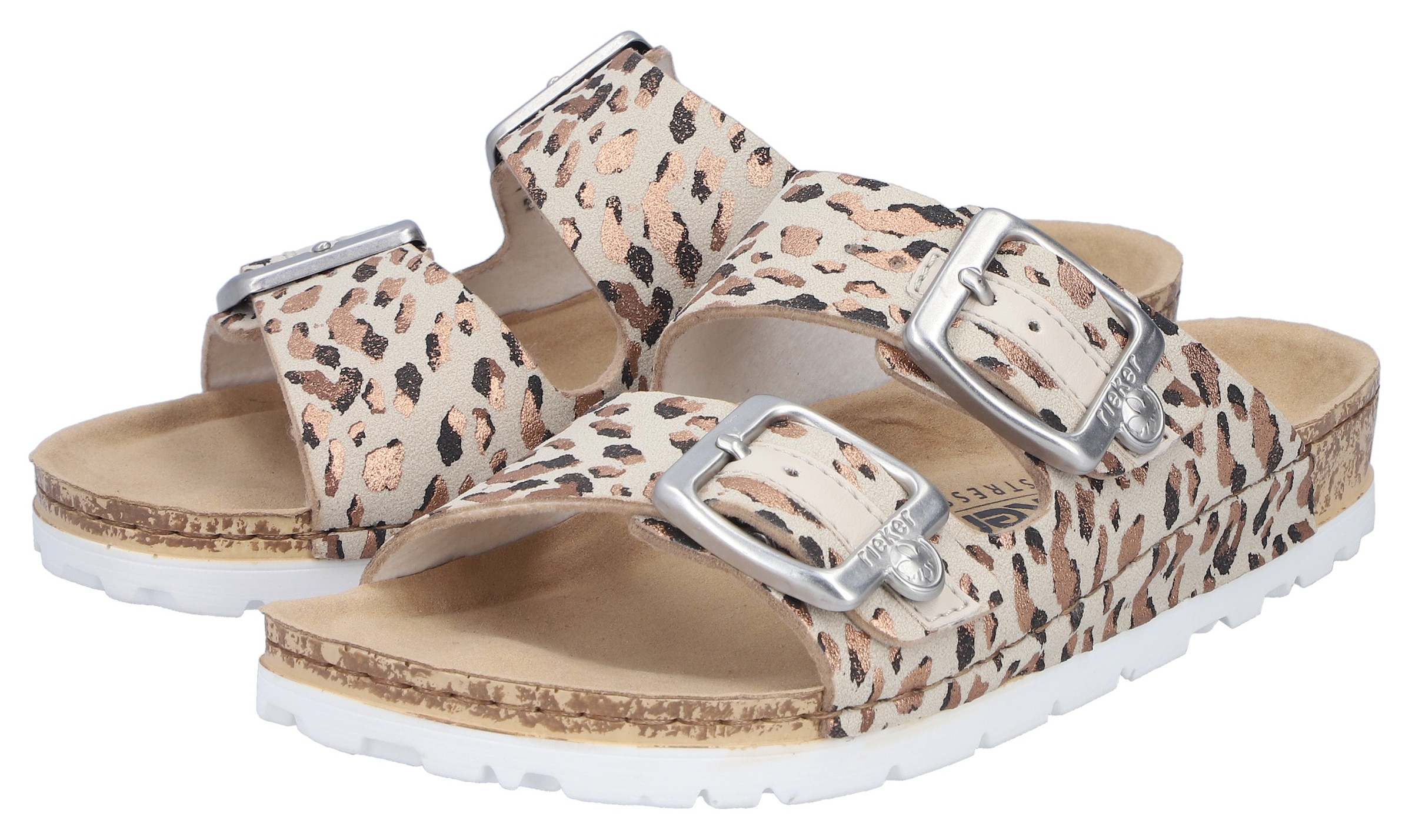 Rieker Pantolette, Sommerschuh, Schlappen mit verstellbaren Schnallen günstig online kaufen