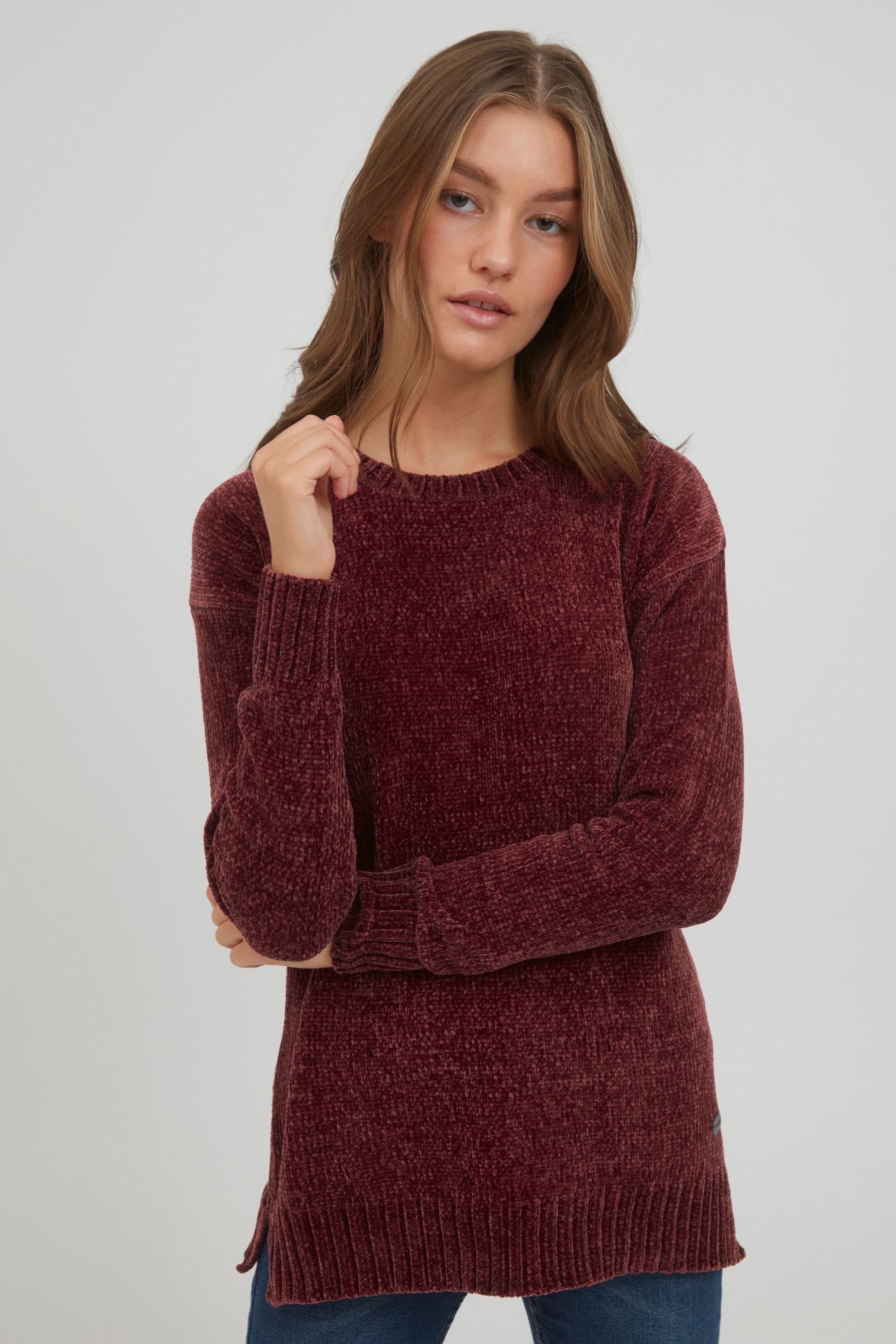 OXMO Strickfleece-Pullover »Strickpullover OXElvina«