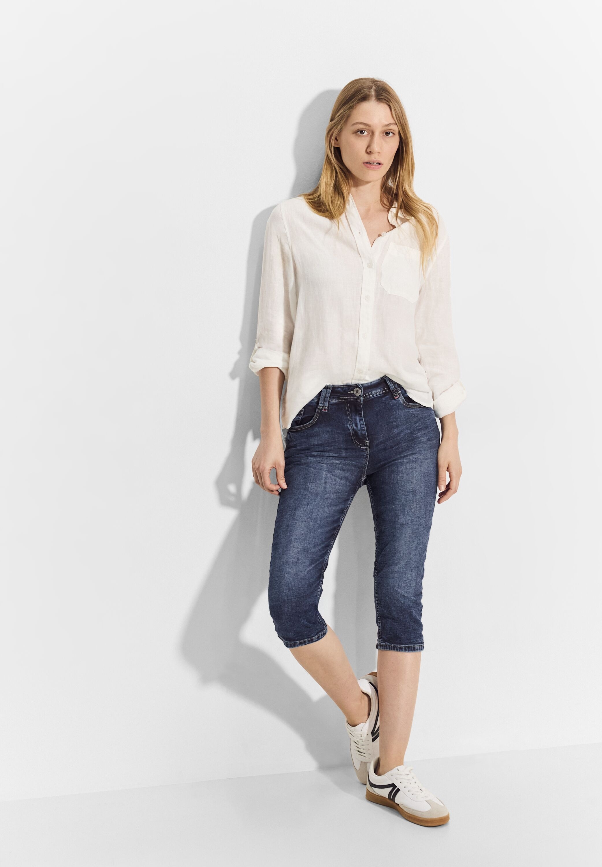 Cecil Slim-fit-Jeans, High Waist