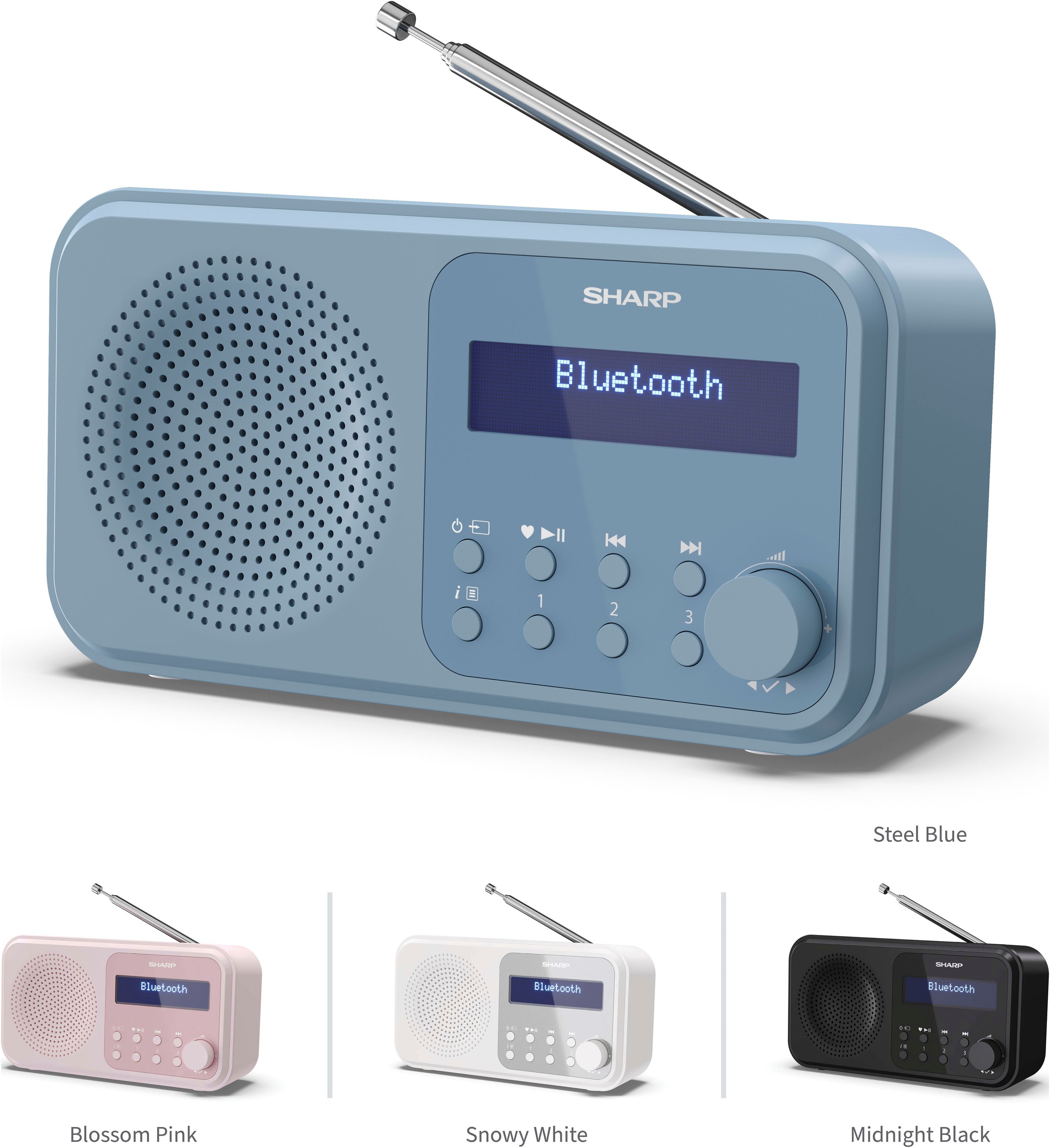 SHARP Radio "DR-P420", B:17,4cm H:9cm T:5,3cm, blau, Radios