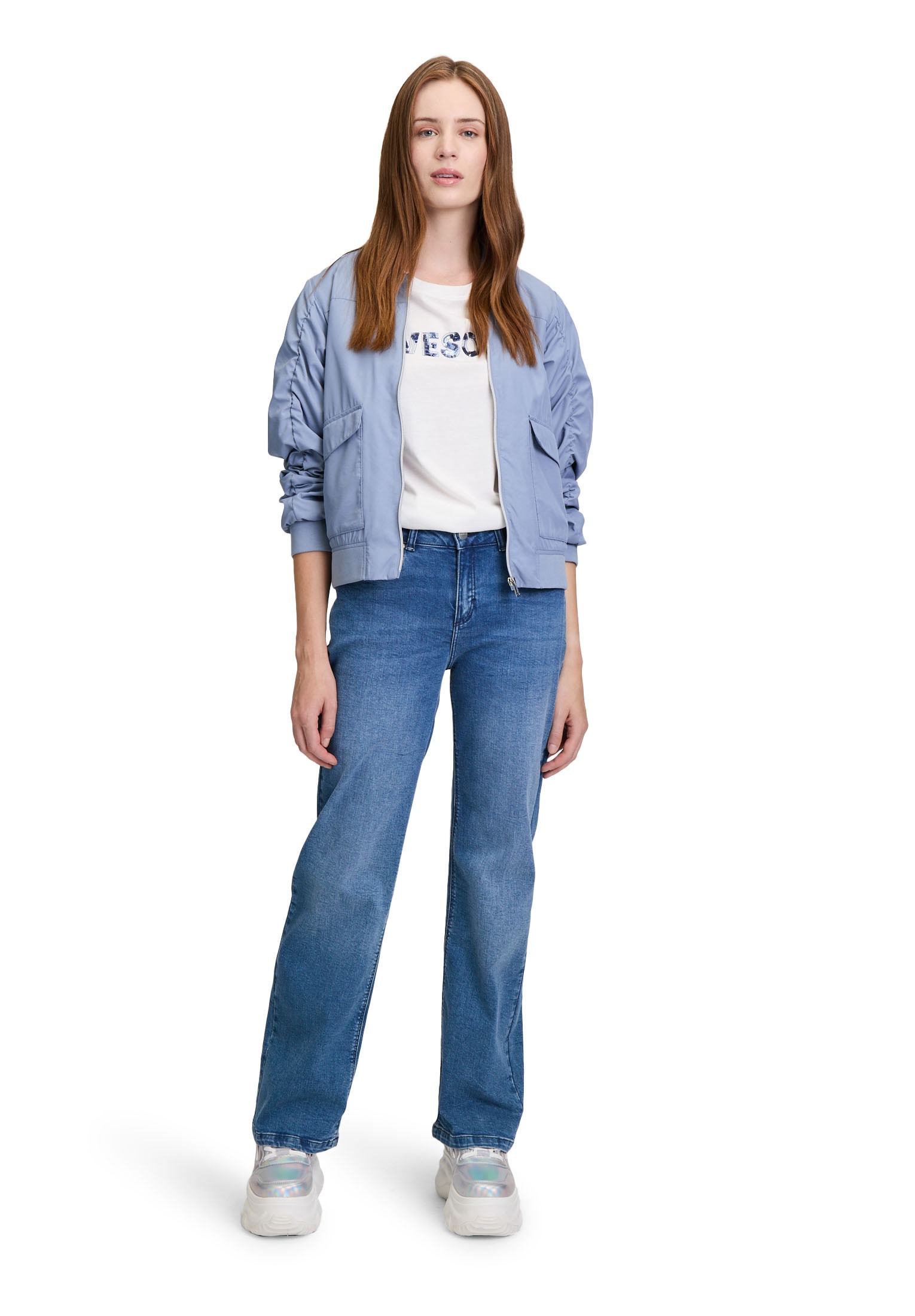 Cartoon Jackenblazer »Cartoon Damen Blouson mit Raffung«, Raffung