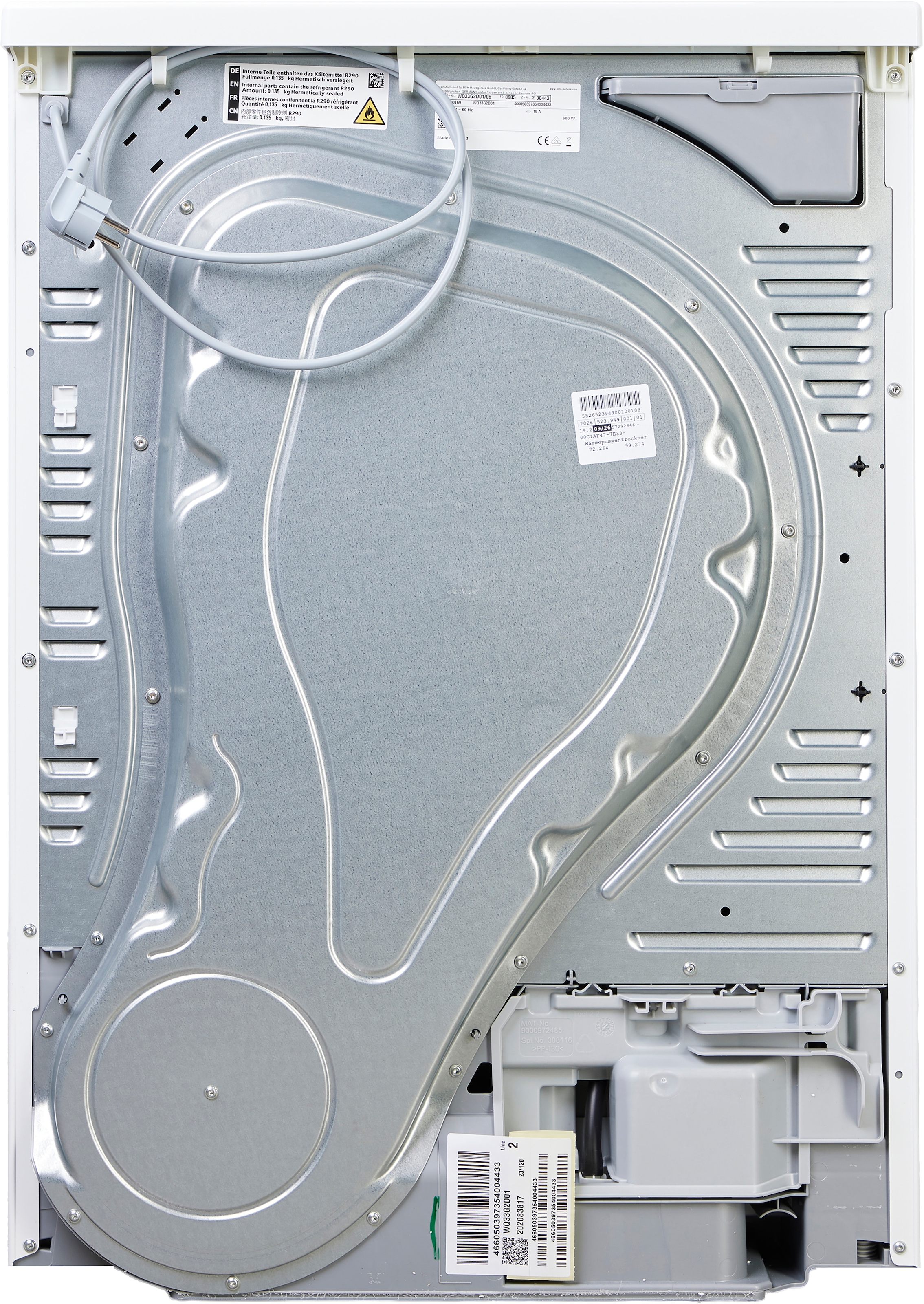 SIEMENS Wärmepumpentrockner »WQ33G2D01« iQ500 Einfache Reinigung dank easyClean-Filter, Outdoor-Programm