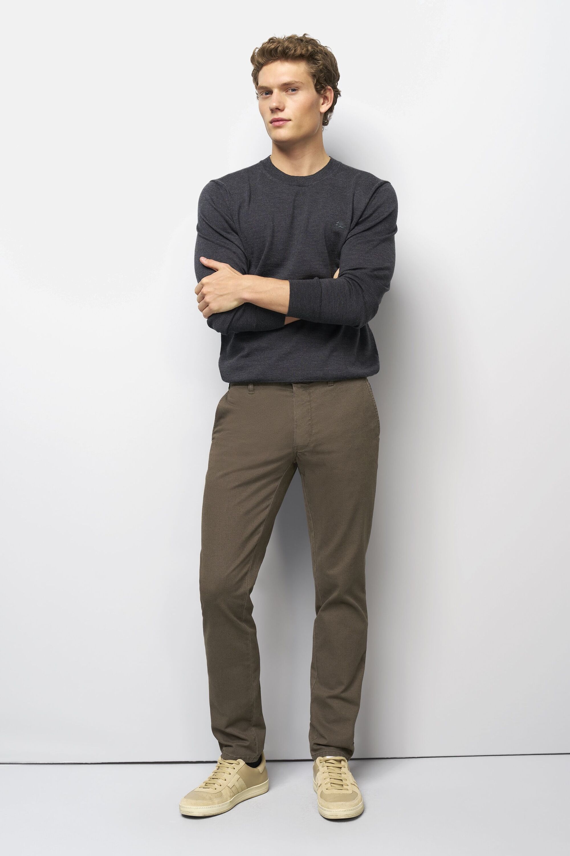 MEYER Chinos "M5 Move" M5 Move in Micro-Struktur