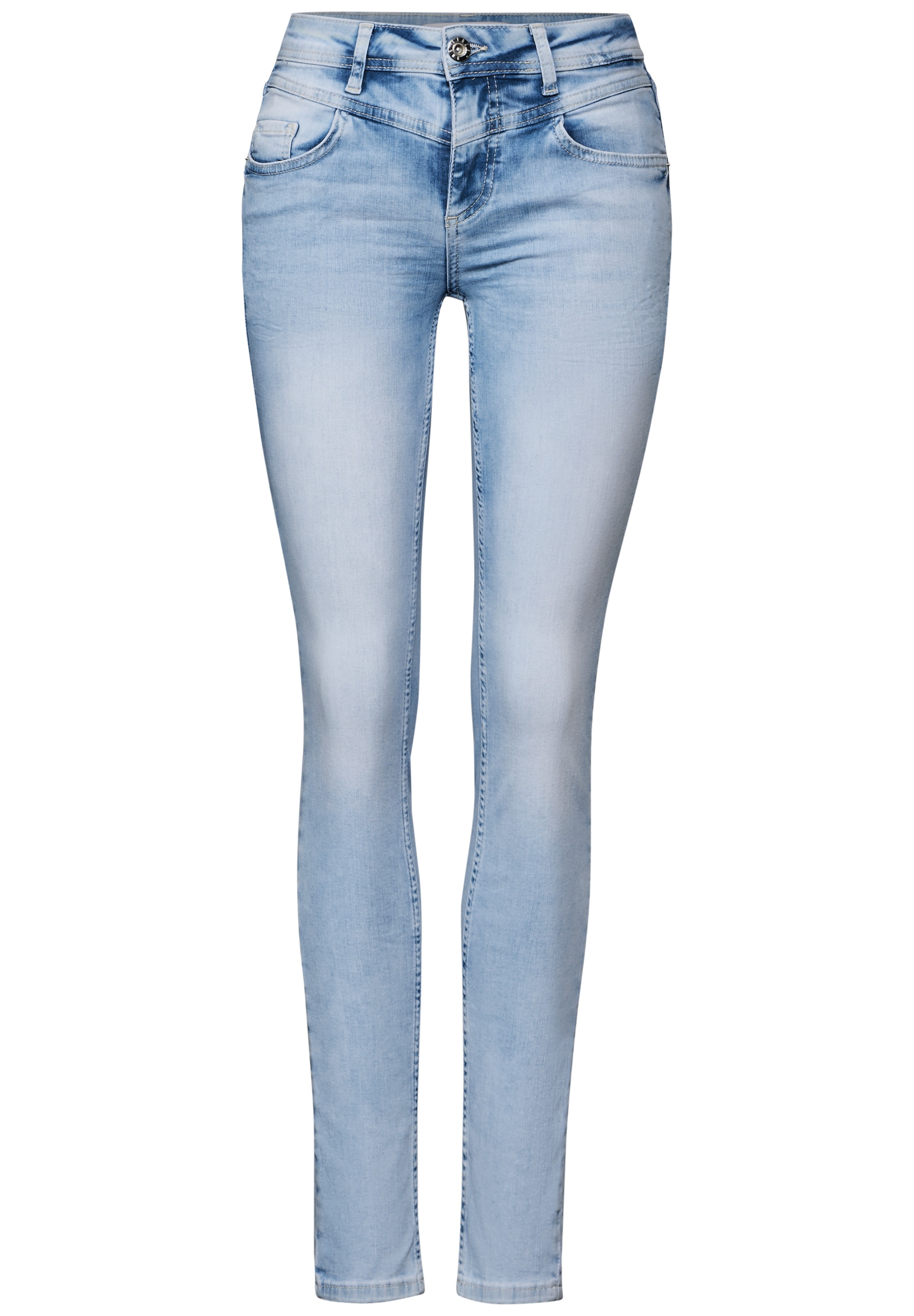 STREET ONE Gerade Jeans, Middle Waist