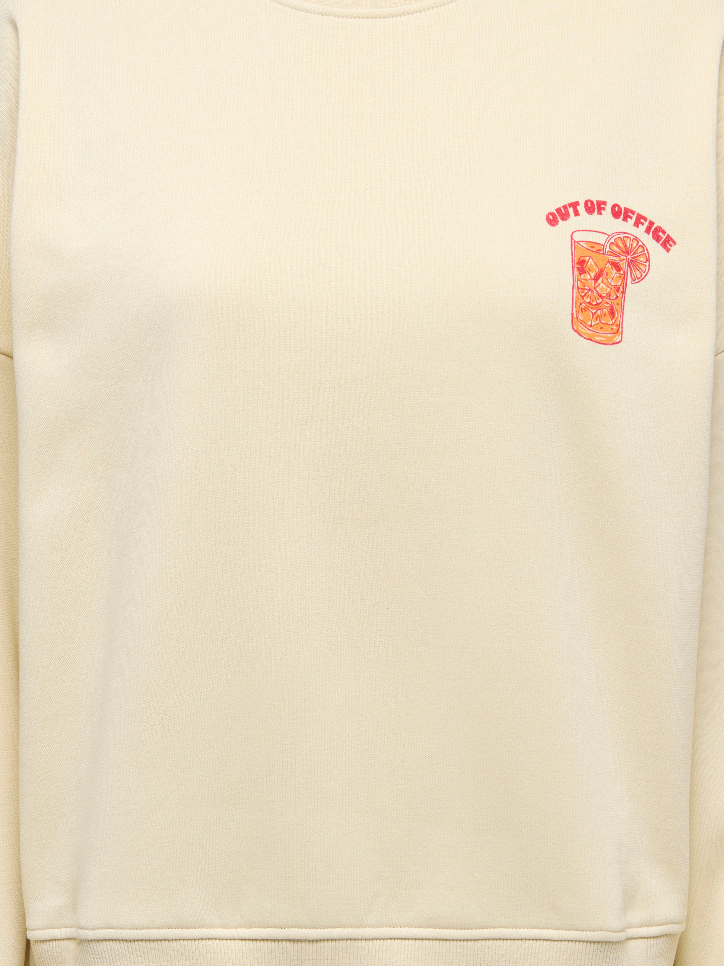 Thumbnail - ONLY Sweatshirt "ONLLINY L/S O-NECK PRINT CS SWT", mit Print auf Vorder- und Rückseite