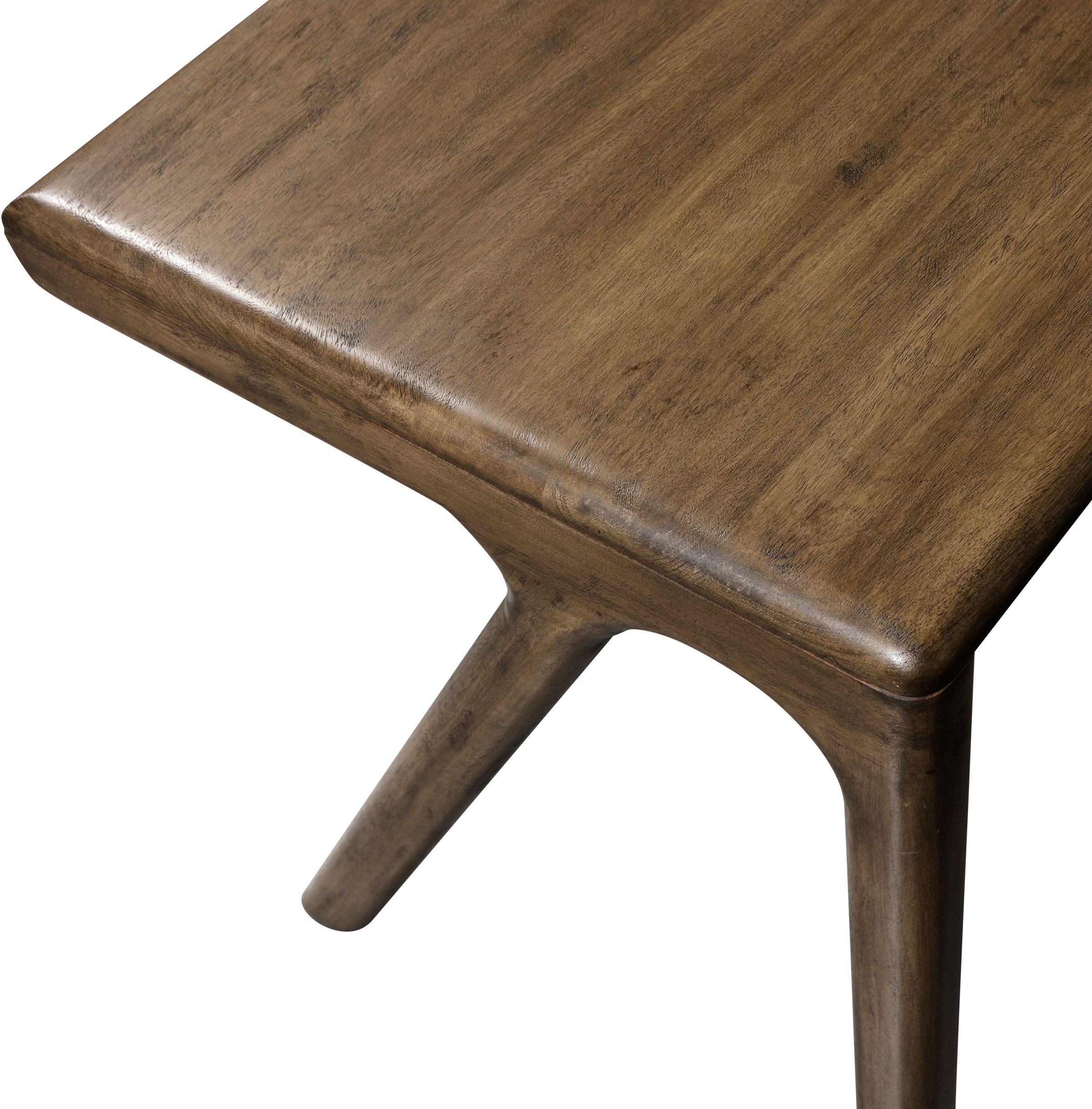WOOOD Schreibtisch »Tug aus Mangoholz mit abgerundeter Formgebung 130x60x78 cm« Tragkraft 35 kg, Holz mit sichtbarer Maserung, einfach zu montieren
