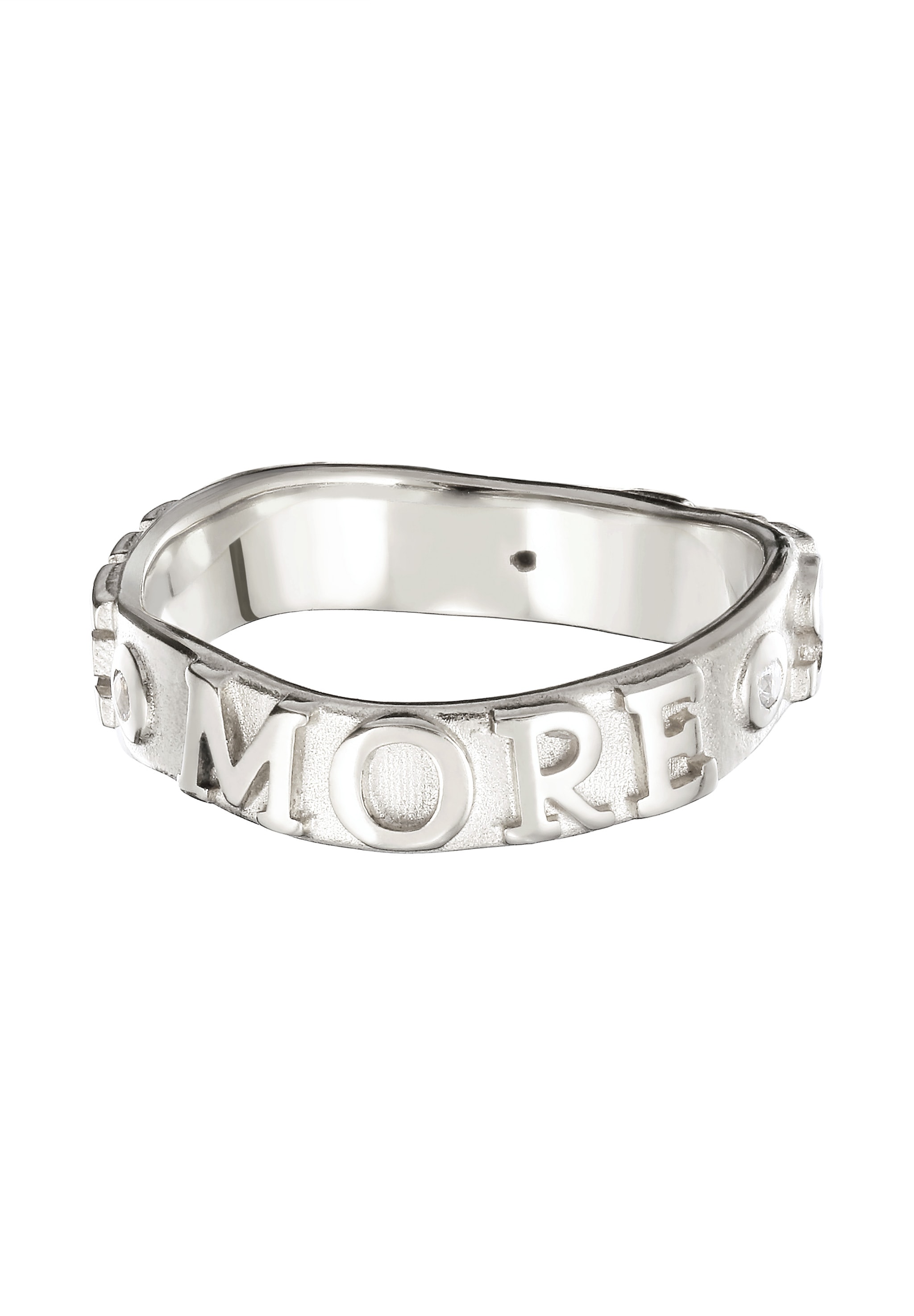 Elli Silberring »Ring Ring mit Zirkonia Weiß MORE SELF LOVE 925 Sterling Silber«
