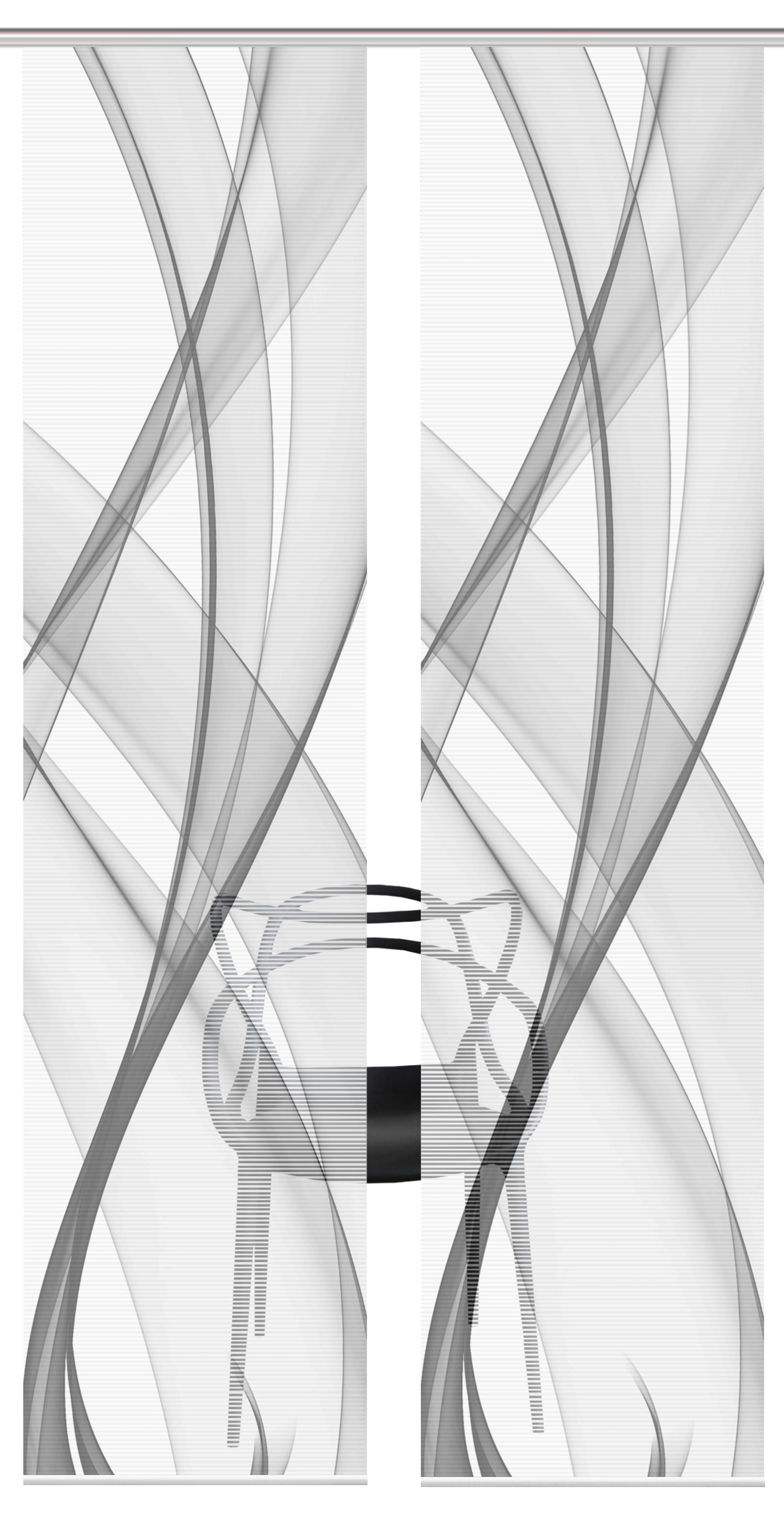 Vision Schiebegardine »PACOLIA« Paneelwagen 2 Stk. tlg. SET,SCHIEBEVORHANG,BAMBUS,DIGITALDRUCK