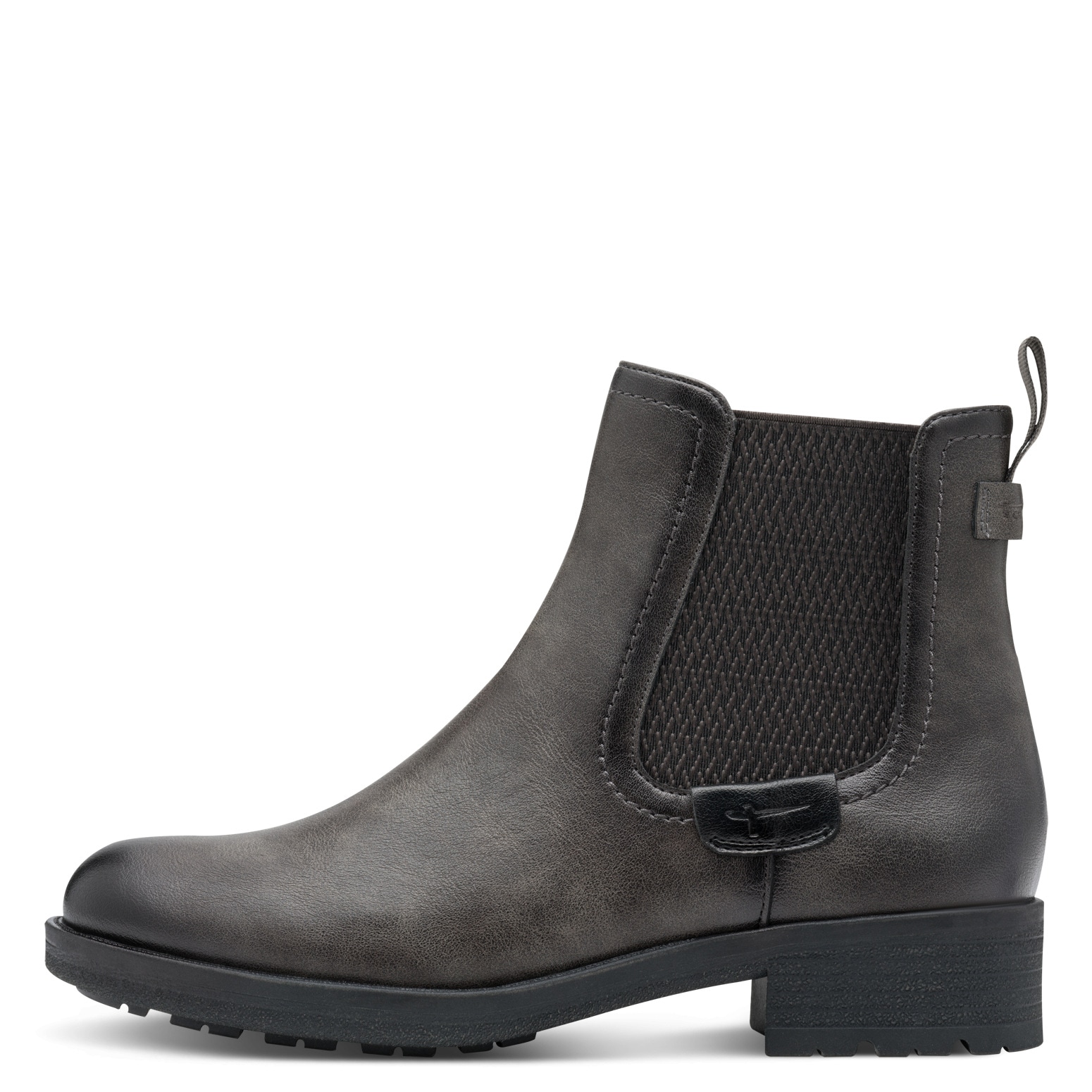 Tamaris Chelseaboots, Blockabsatz, Stiefelette, Schlupfschuh im Used Look