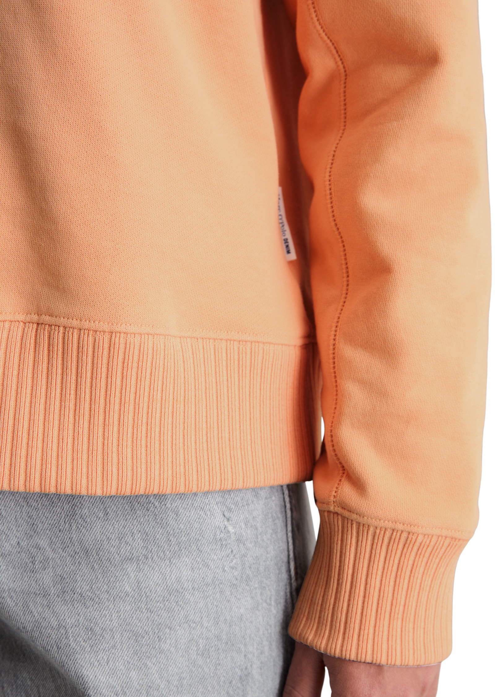 Marc O'Polo DENIM Sweatshirt »mit Rippstrick-Bündchen«
