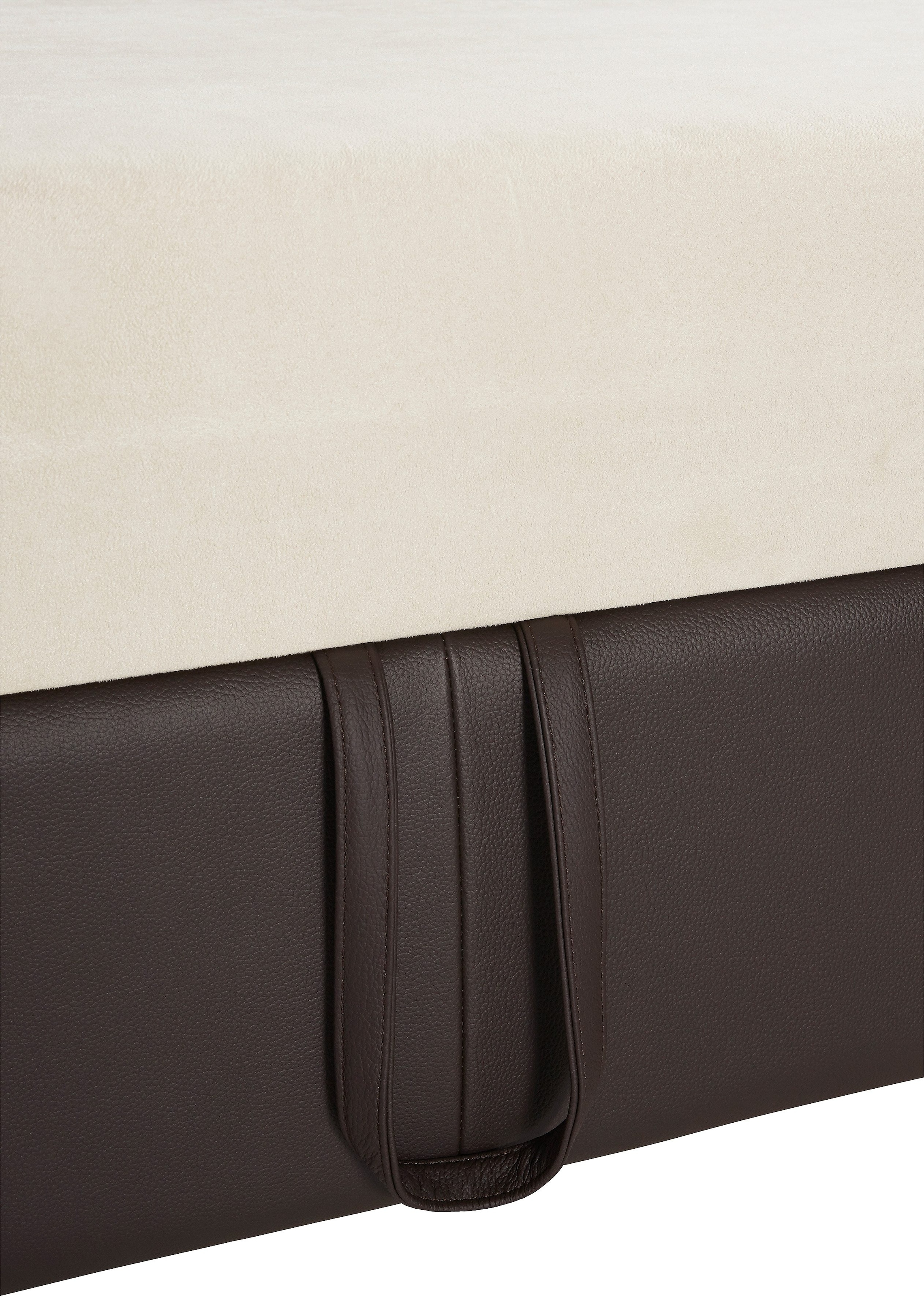 COTTA Ecksofa »Leandra L-Form«, wahlweise mit Bettfunktion & Bettkasten
