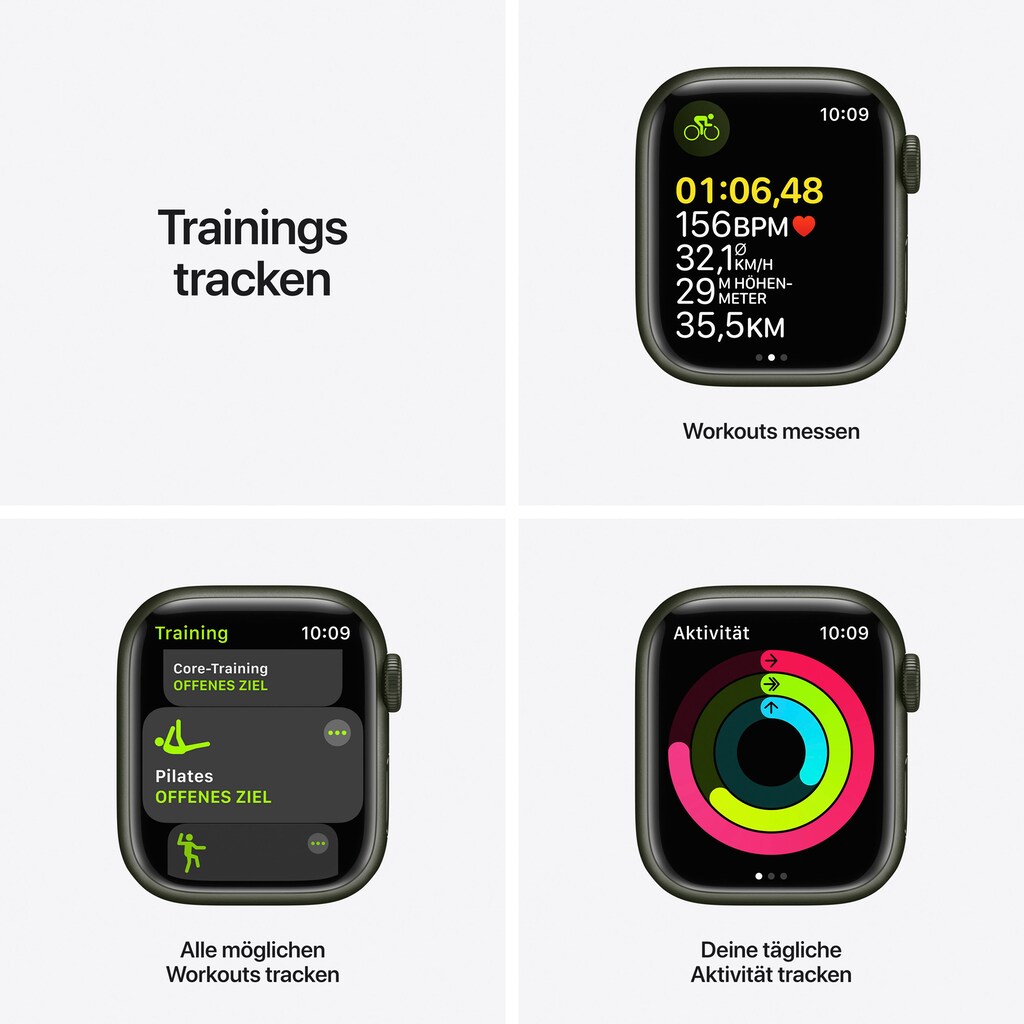 Apple Smartwatch »Watch Series 7 GPS, 41mm«, (Watch OS 8)