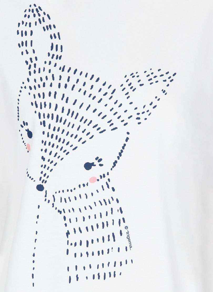 Trigema Schlafanzug »TRIGEMA Schlafshirt mit süßem Reh-Motiv« für kaufen |  BAUR