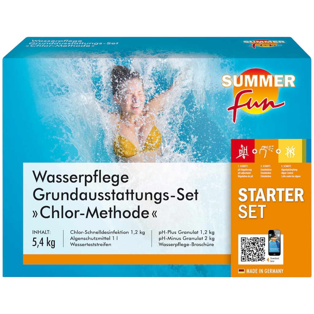 SUMMER FUN Poolpflege »Starterset Chlor Maxipack«, (Set)