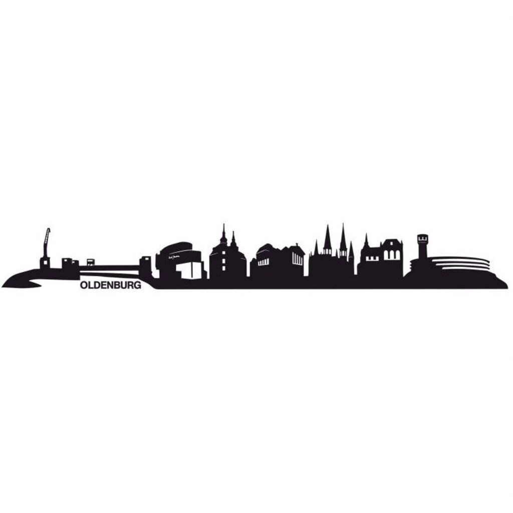 Wall-Art Wandtattoo »Stadt Skyline Oldenburg 120cm«, (1 St.)