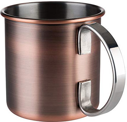 Buddy's Becher »Buddy´s Bar«, (Set, 4 tlg.), Moscow Mule Becher, 450 ml, hochwertiger Edelstahl, Kupfer Antik